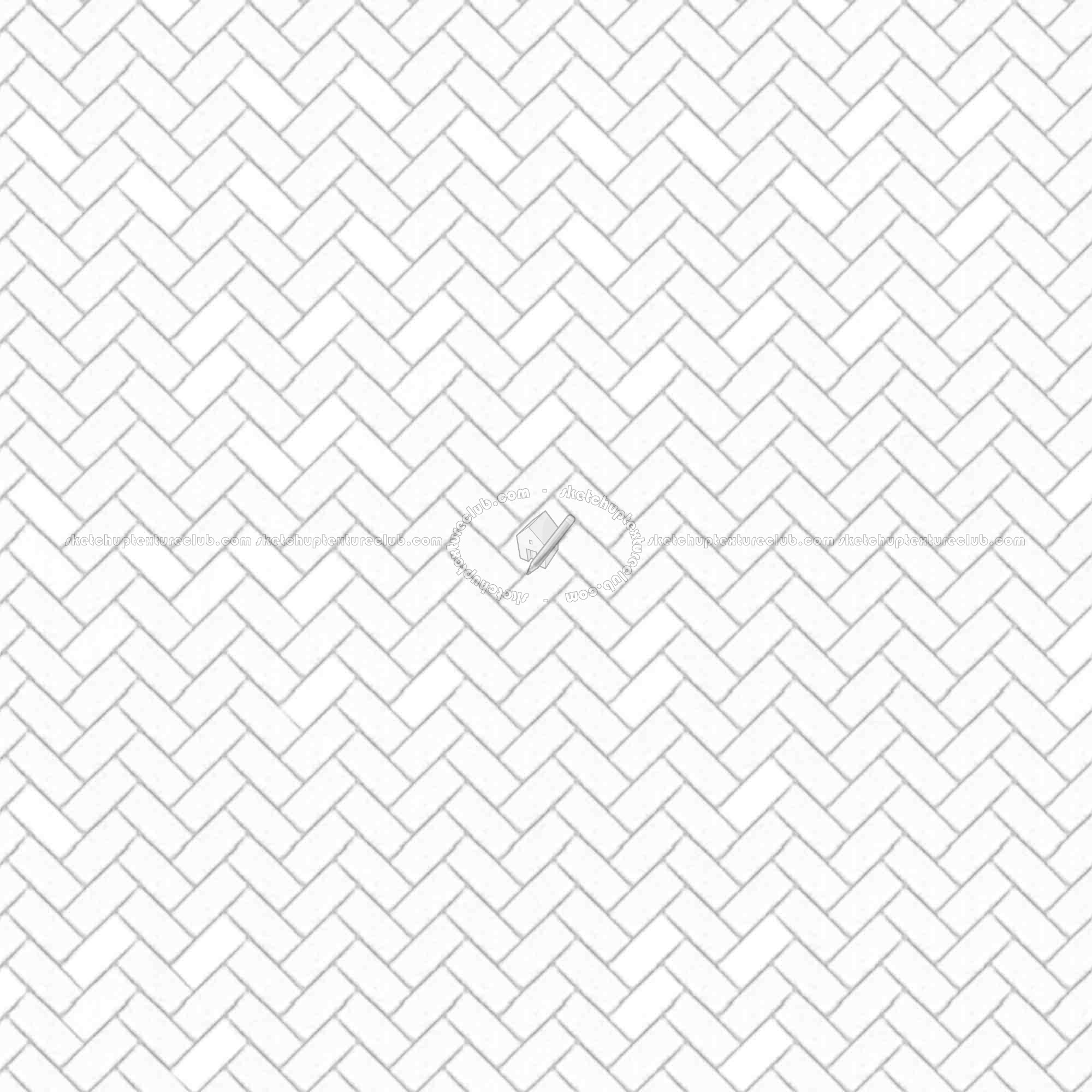 Textures   -   ARCHITECTURE   -   PAVING OUTDOOR   -   Concrete   -   Herringbone  - Concrete paving herringbone outdoor texture seamless 05805 - Ambient occlusion