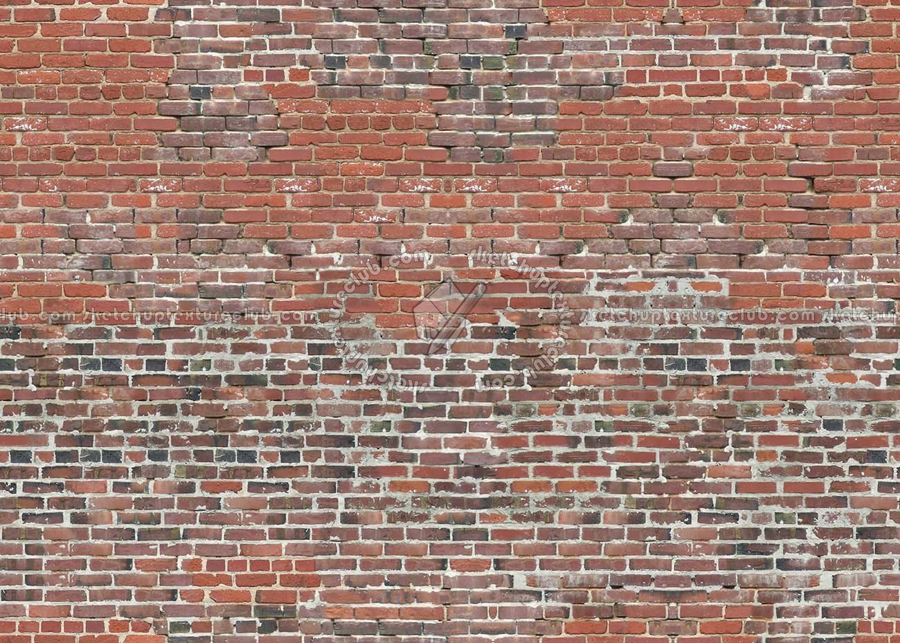 Textures   -   ARCHITECTURE   -   BRICKS   -   Damaged bricks  - Damaged bricks texture seamless 00117 (seamless)