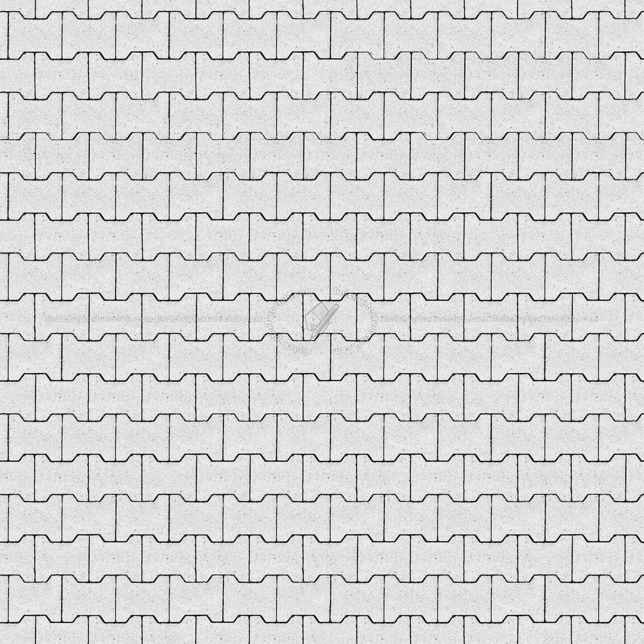 Textures - ARCHITECTURE - PAVING OUTDOOR - Concrete - Blocks regular - Paving outdoor concrete regular block texture seamless 05641 - Bump