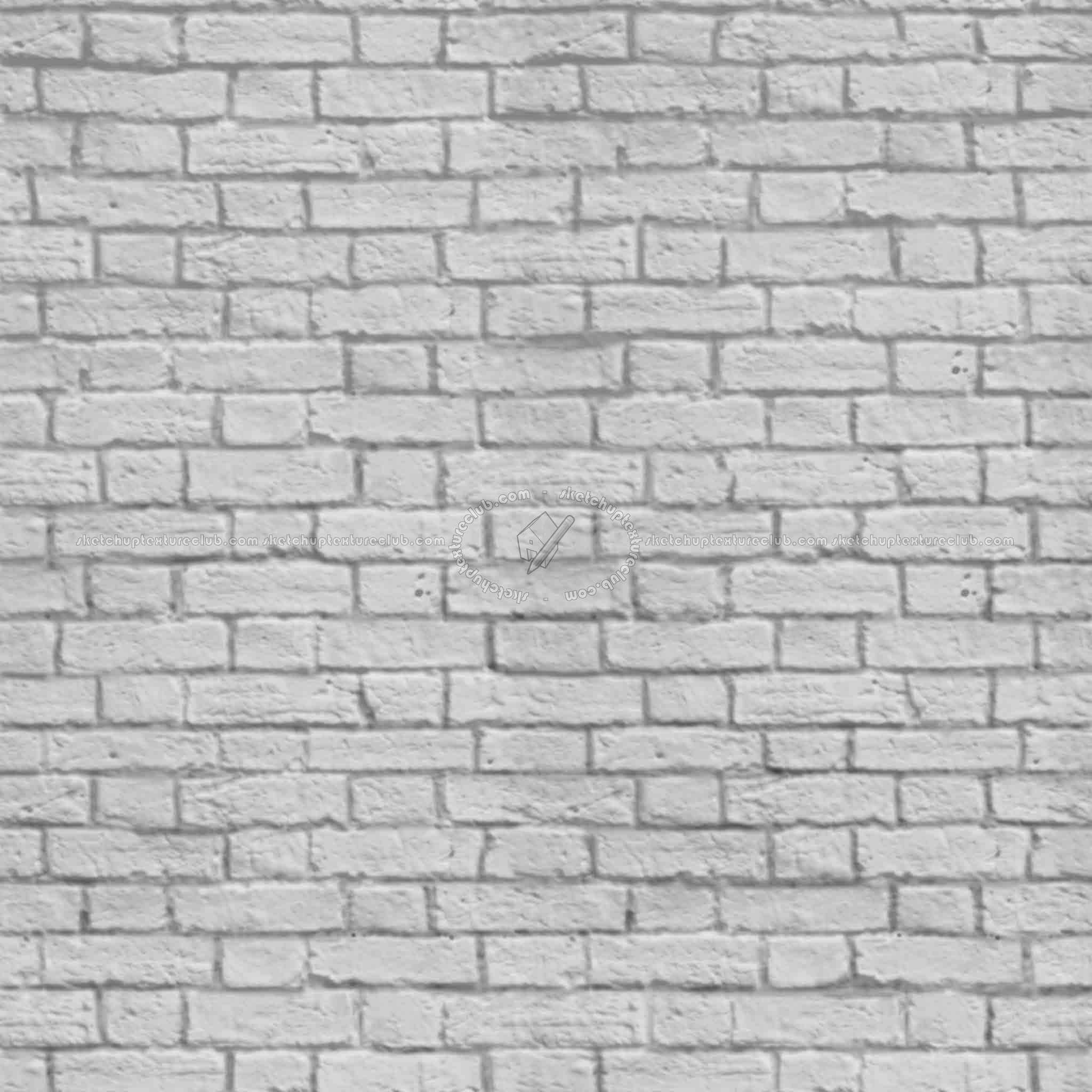 White bricks texture seamless 00505