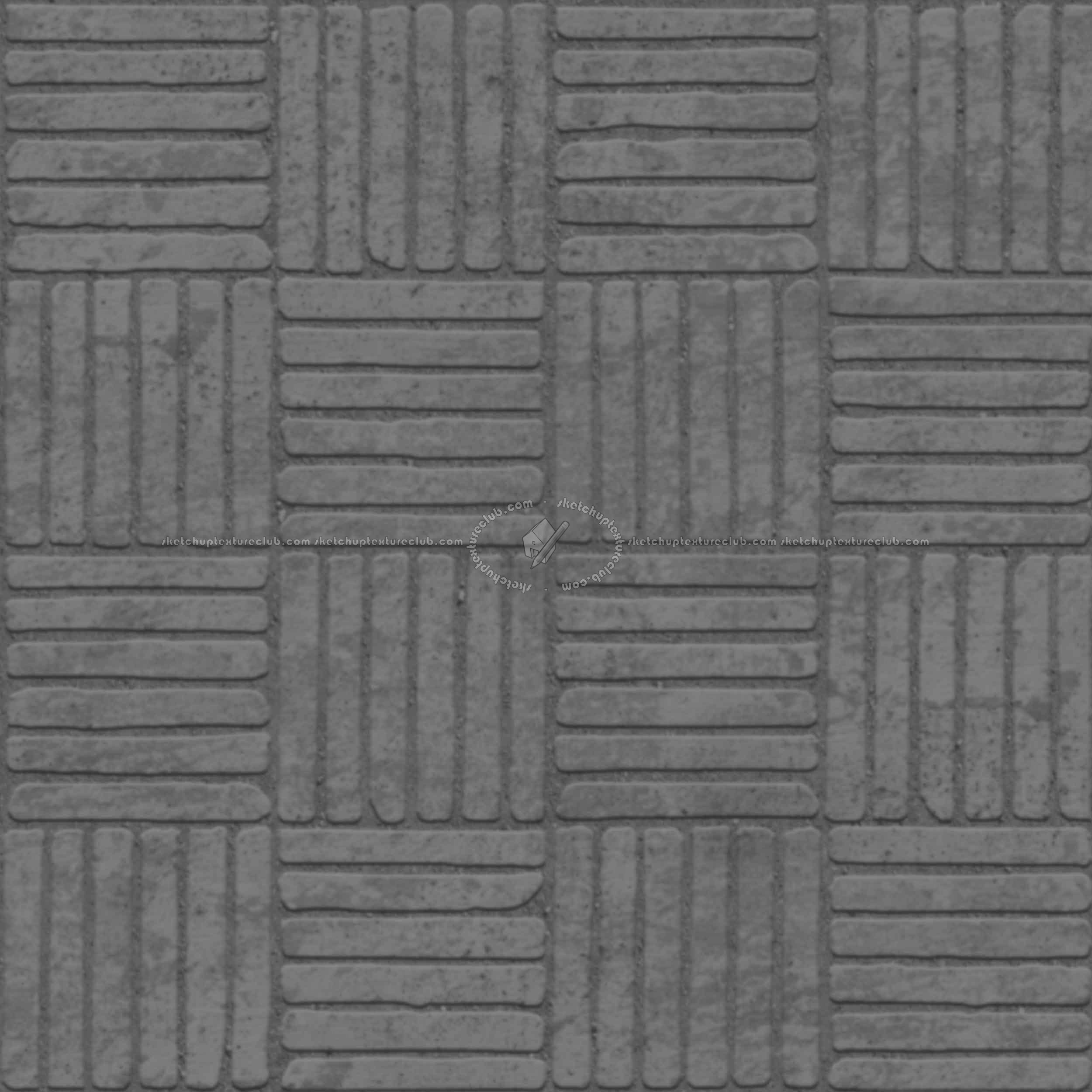 Textures   -   ARCHITECTURE   -   PAVING OUTDOOR   -   Concrete   -   Blocks regular  - Paving outdoor concrete regular block texture seamless 05785 - Displacement