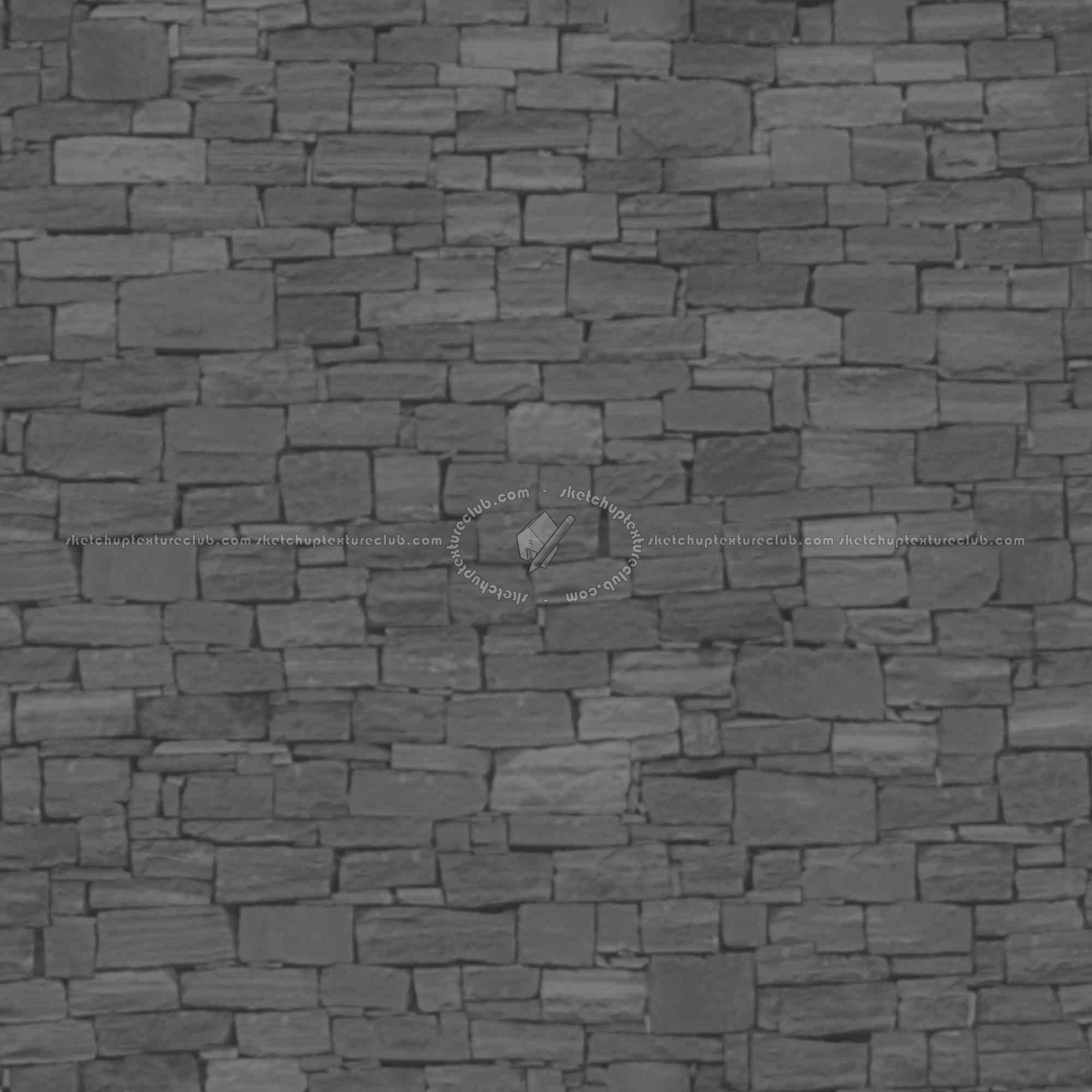 Textures   -   ARCHITECTURE   -   STONES WALLS   -   Stone walls  - Old wall stone texture seamless 08549 - Displacement
