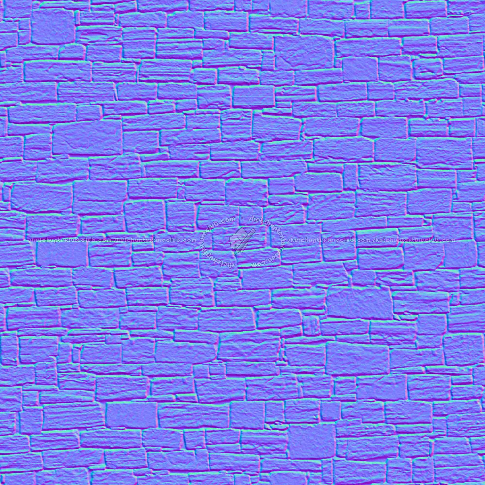 Textures   -   ARCHITECTURE   -   STONES WALLS   -   Stone walls  - Old wall stone texture seamless 08549 - Normal