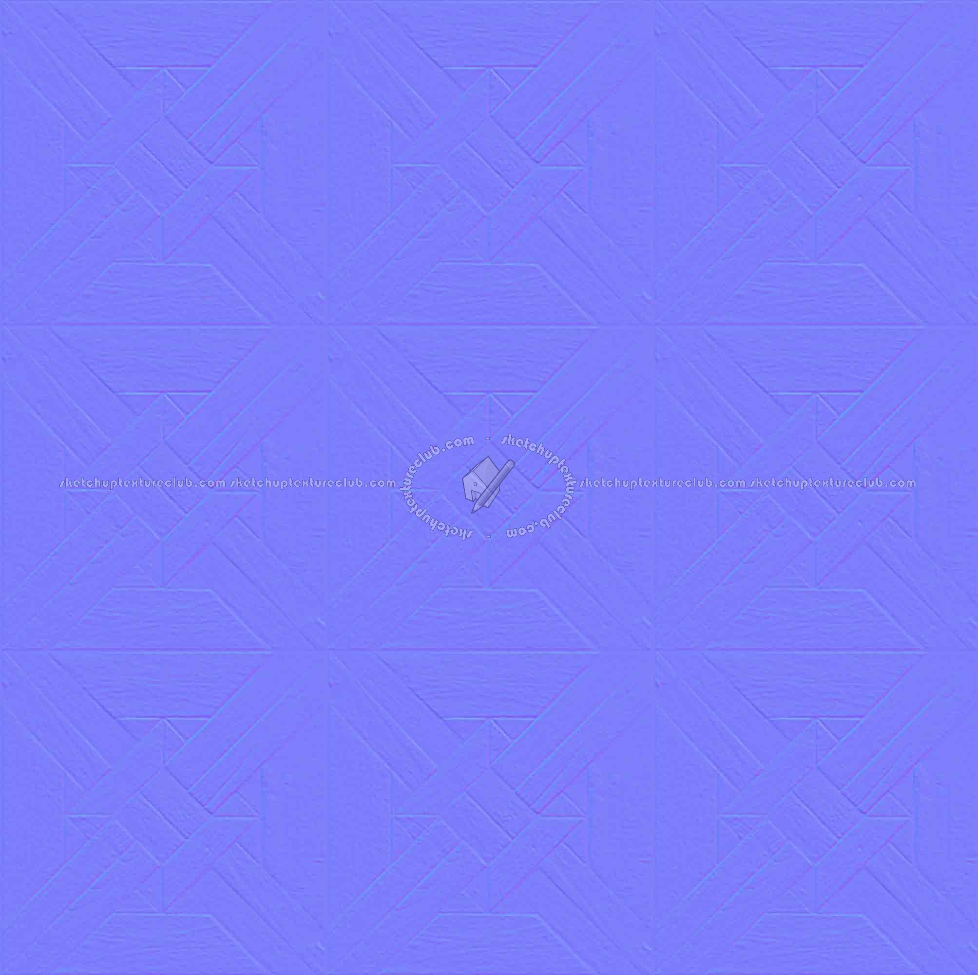 Textures   -   ARCHITECTURE   -   WOOD FLOORS   -   Geometric pattern  - Parquet geometric pattern texture seamless 04883 - Normal
