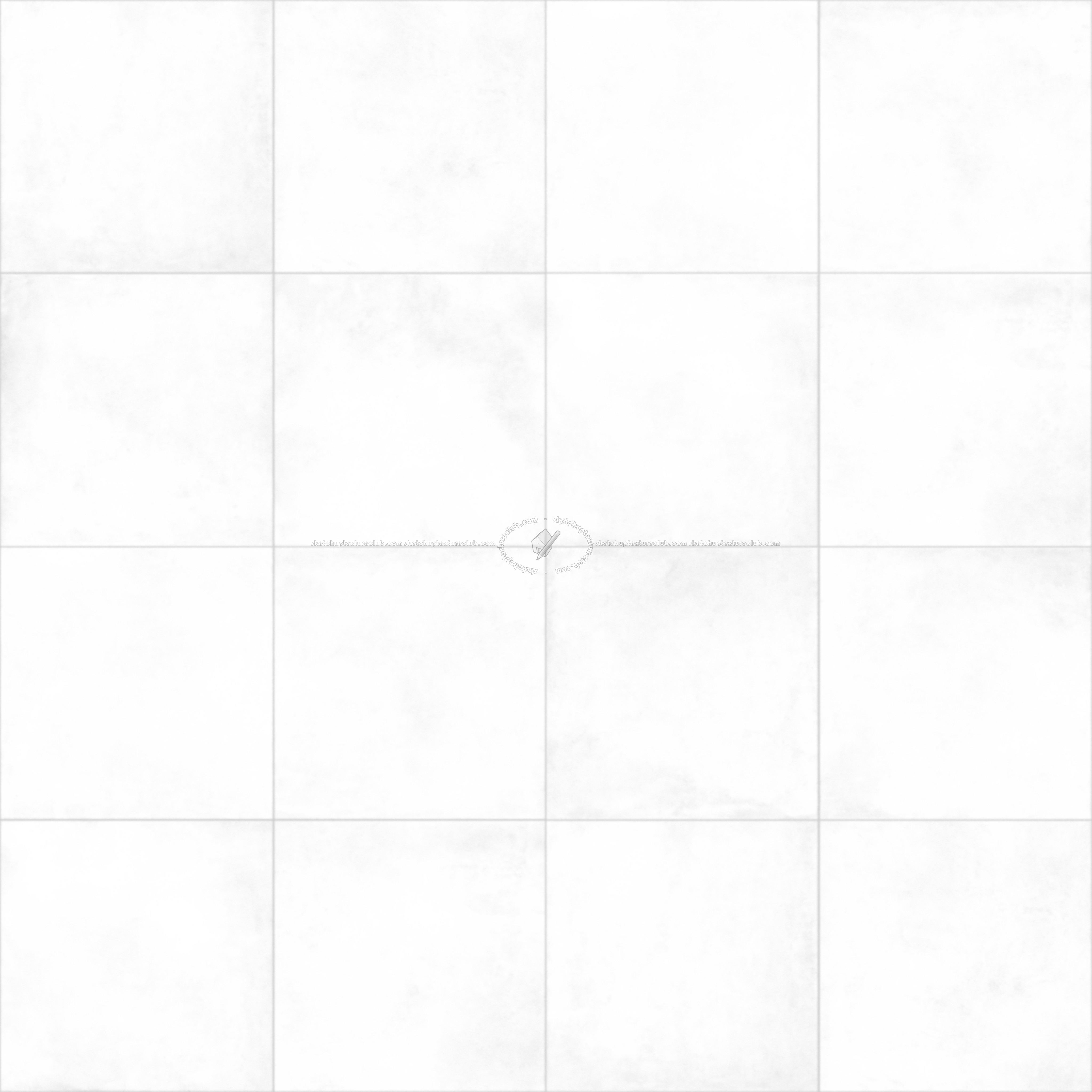 Textures - ARCHITECTURE - TILES INTERIOR - Cement - Encaustic - Cement - Withe matt Concrete tiles PBR texture seamless 22286 - Ambient occlusion