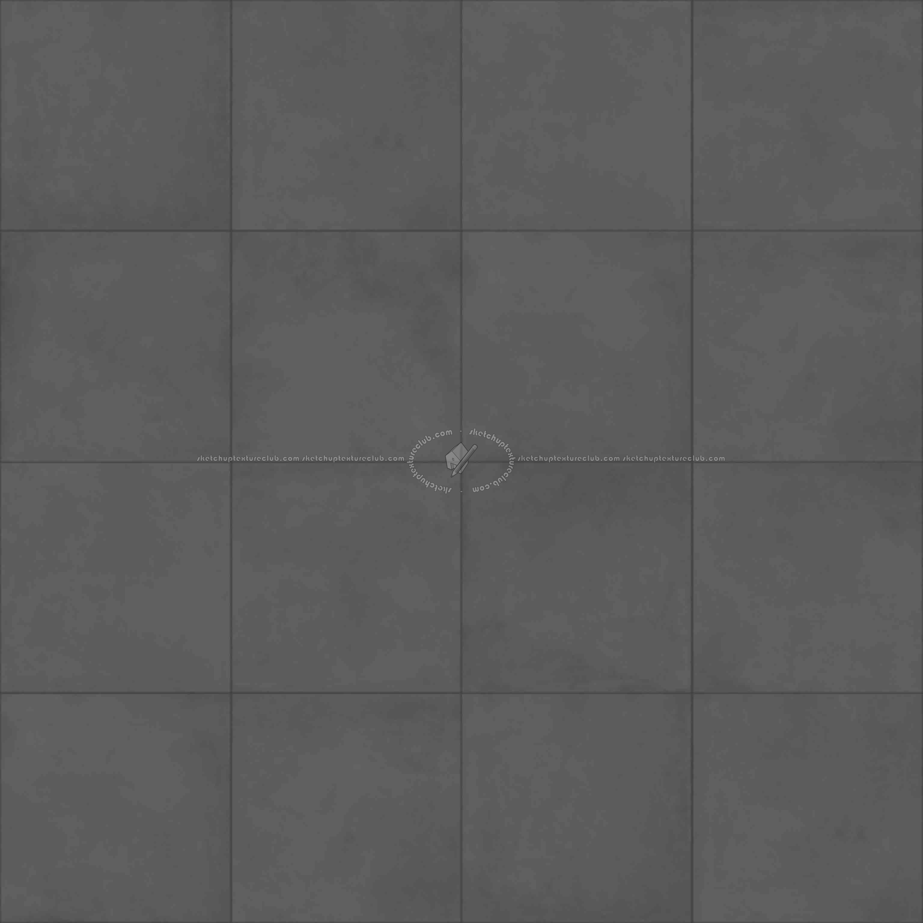 Textures - ARCHITECTURE - TILES INTERIOR - Cement - Encaustic - Cement - Withe matt Concrete tiles PBR texture seamless 22286 - Displacement