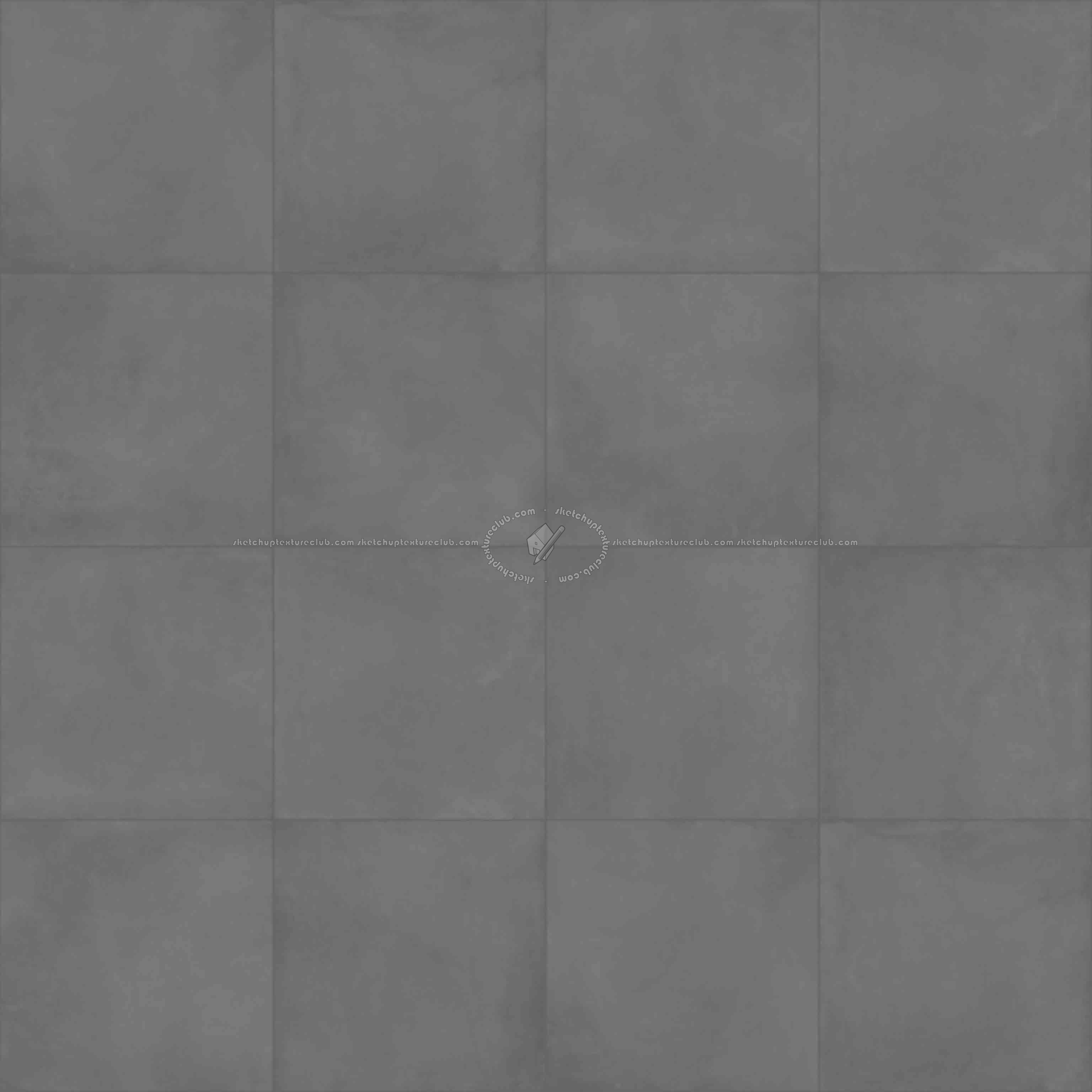 Textures - ARCHITECTURE - TILES INTERIOR - Cement - Encaustic - Cement - Brown matt concrete tiles pbr texture seamless 22288 - Displacement
