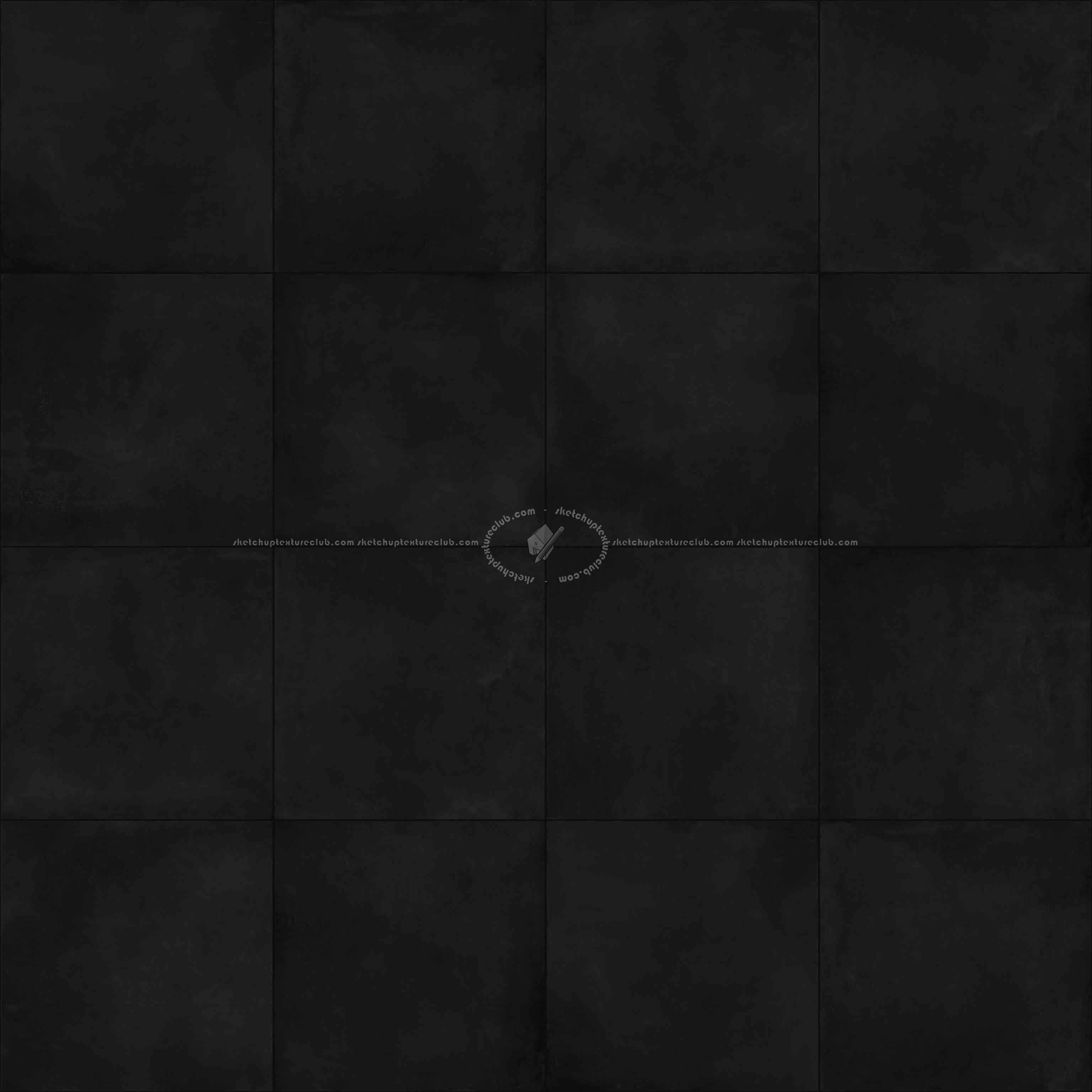 Textures - ARCHITECTURE - TILES INTERIOR - Cement - Encaustic - Cement - Brown matt concrete tiles pbr texture seamless 22288 - Specular