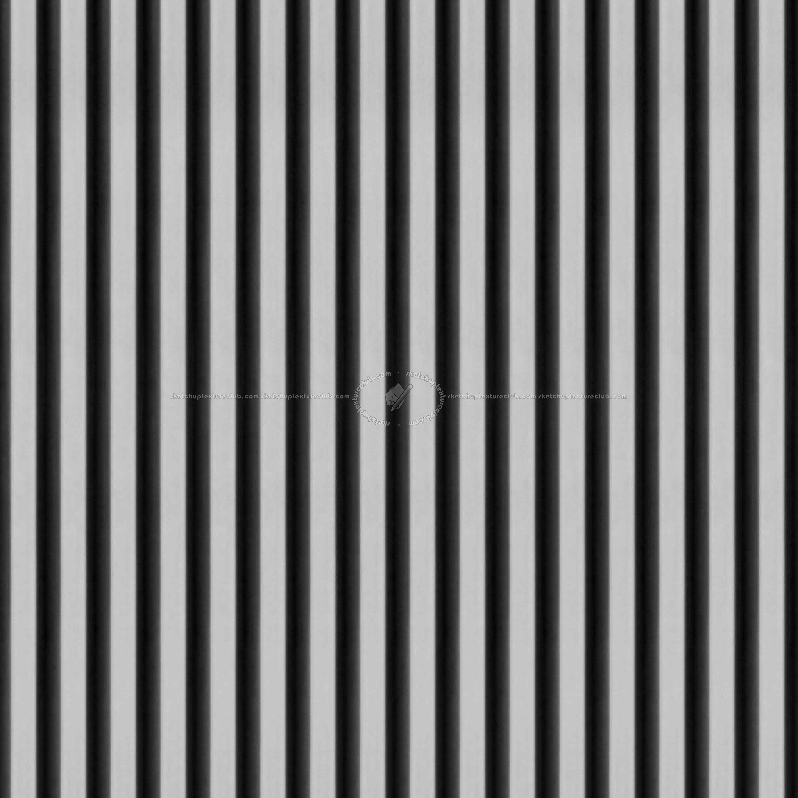 Textures   -   ARCHITECTURE   -   CONCRETE   -   Plates   -   Clean  - Ribbed Concrete Wall Panels pbr texture seamless 22609 - Displacement