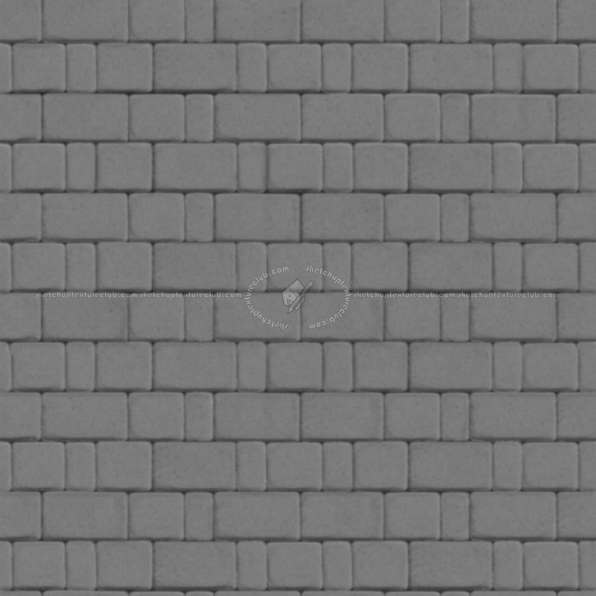 Textures   -   ARCHITECTURE   -   PAVING OUTDOOR   -   Concrete   -   Blocks regular  - Paving outdoor concrete regular block texture seamless 05789 - Displacement