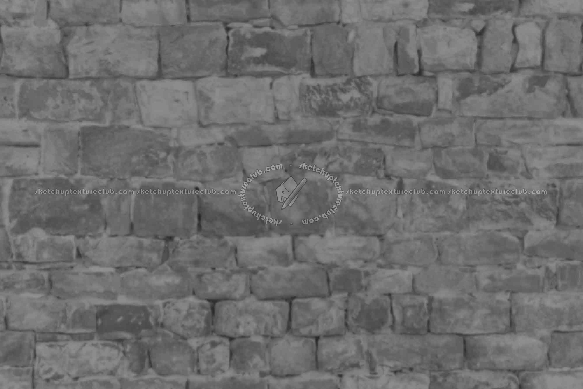 Textures   -   ARCHITECTURE   -   STONES WALLS   -   Stone walls  - Old wall stone texture seamless 08554 - Displacement