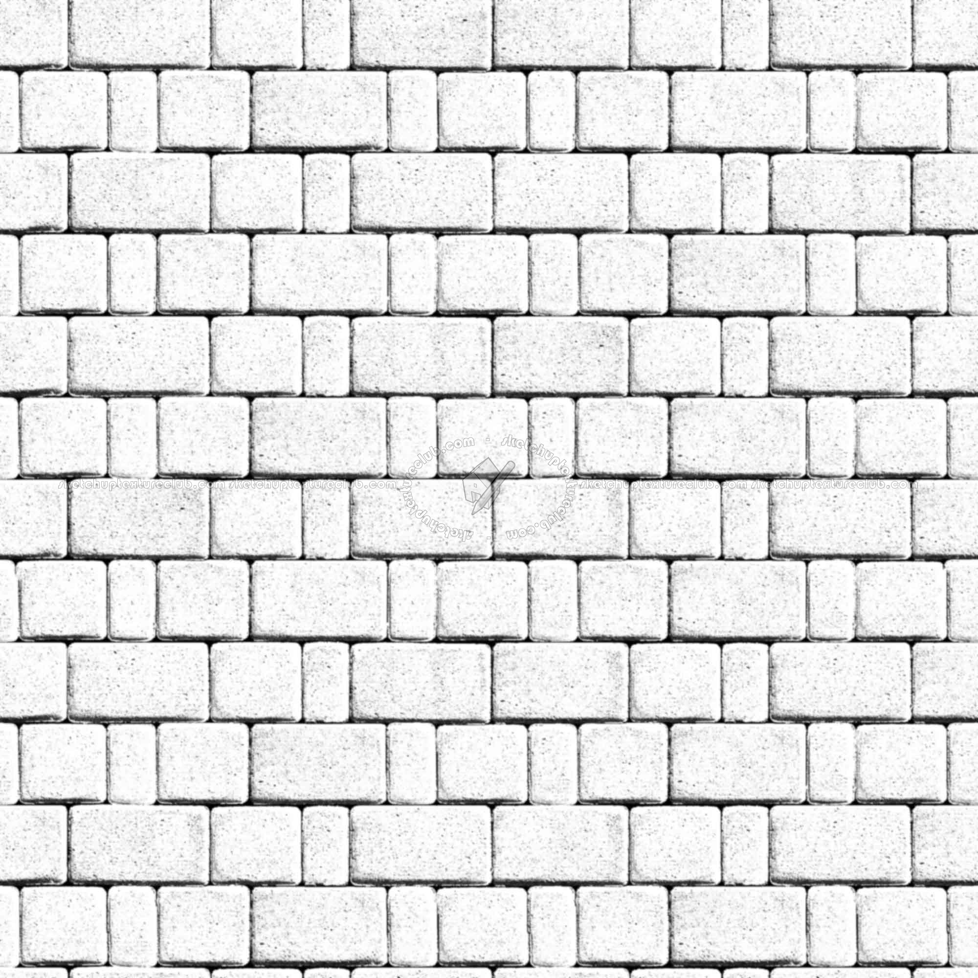 Textures   -   ARCHITECTURE   -   PAVING OUTDOOR   -   Concrete   -   Blocks regular  - Paving outdoor concrete regular block texture seamless 05791 - Bump