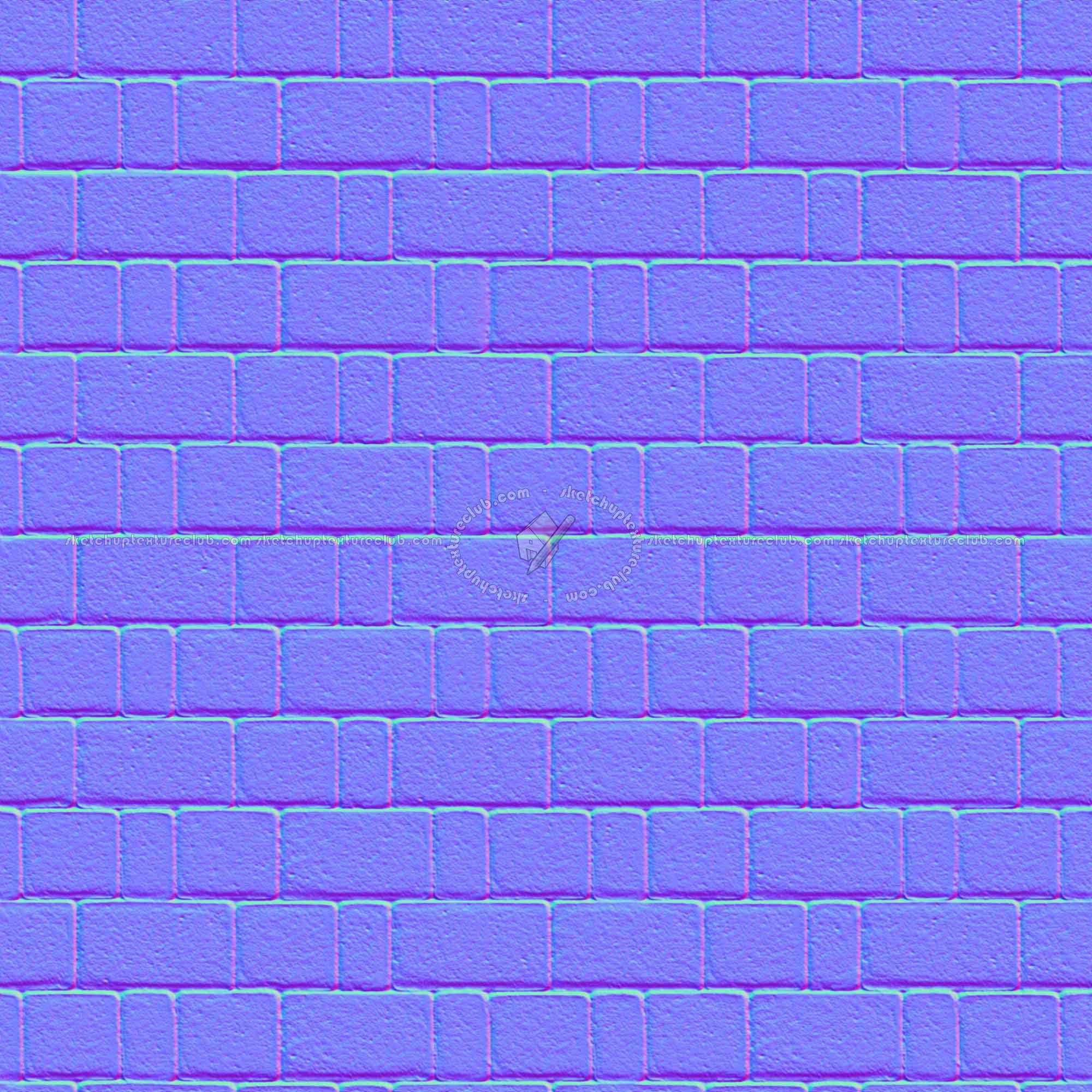 Textures   -   ARCHITECTURE   -   PAVING OUTDOOR   -   Concrete   -   Blocks regular  - Paving outdoor concrete regular block texture seamless 05792 - Normal