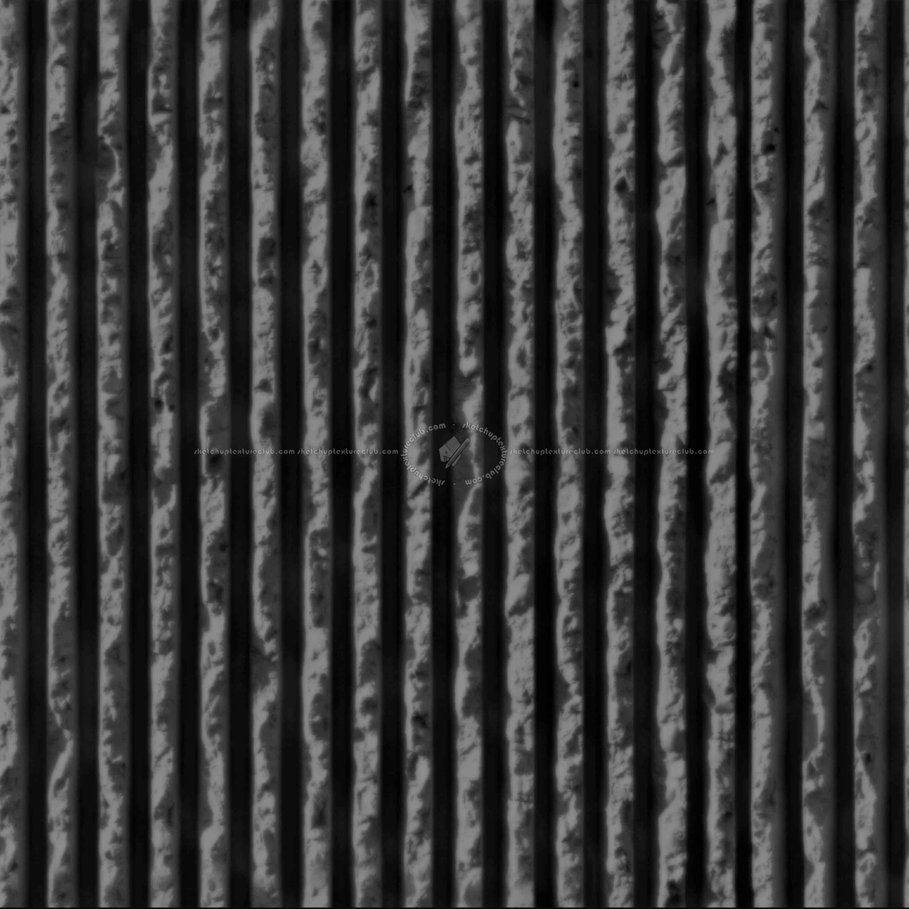 Textures   -   ARCHITECTURE   -   CONCRETE   -   Plates   -   Clean  - Ribbed Concrete Wall Panels pbr texture seamless 22605 22612 - Displacement
