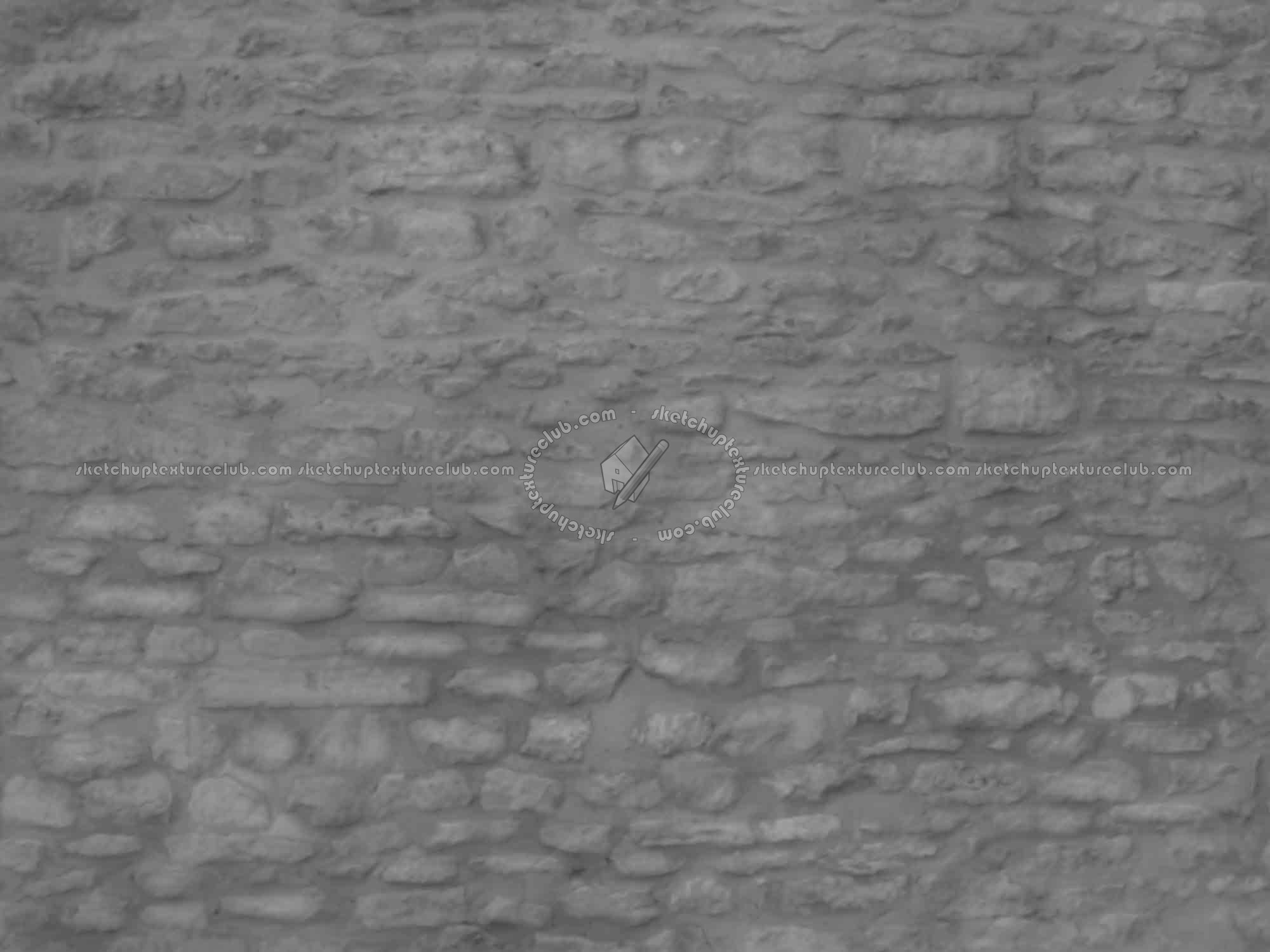 Textures   -   ARCHITECTURE   -   STONES WALLS   -   Stone walls  - Old wall stone texture seamless 08556 - Displacement