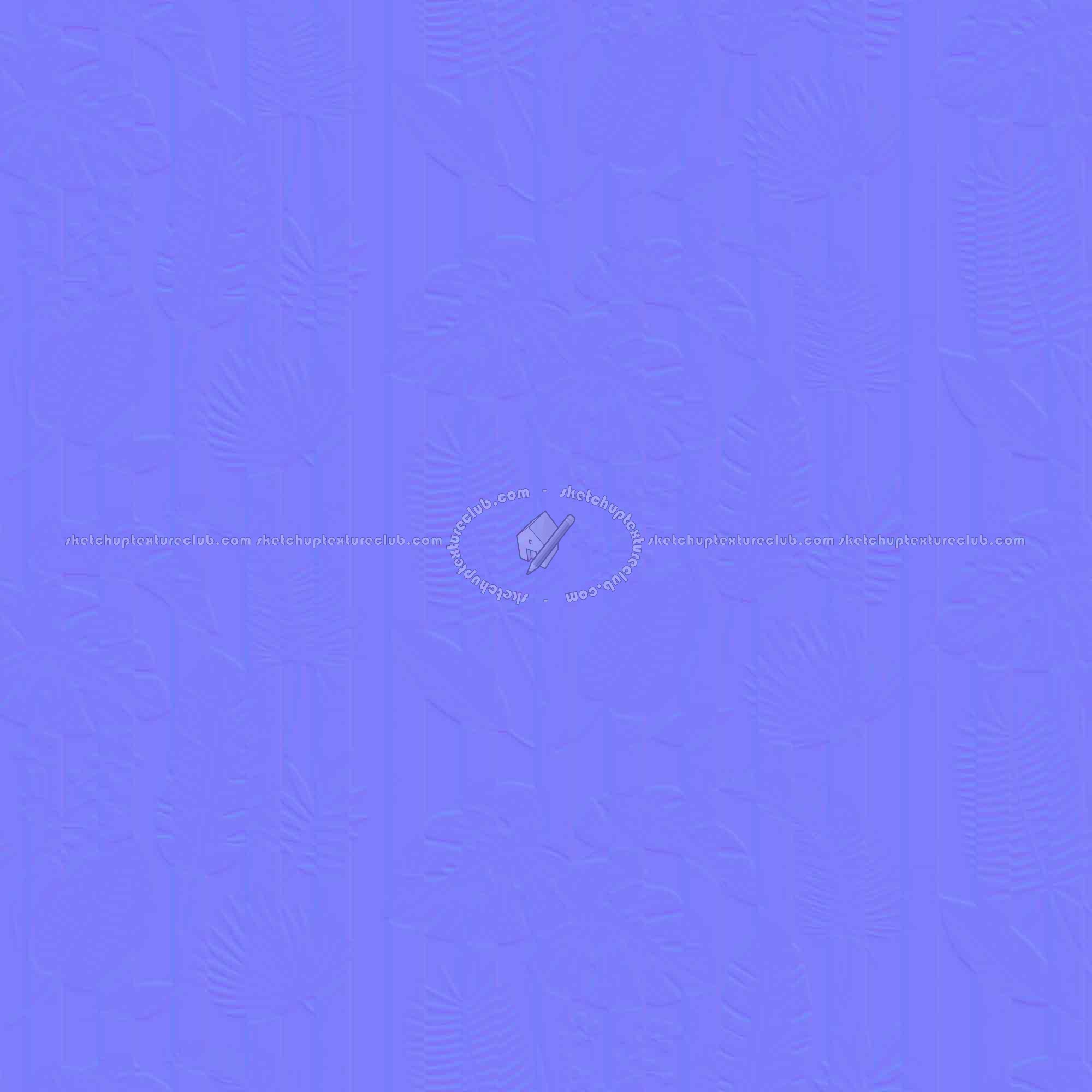 Textures   -   MATERIALS   -   WALLPAPER   -   various patterns  - tropical leaves wallpaper texture seamless 21565 - Normal