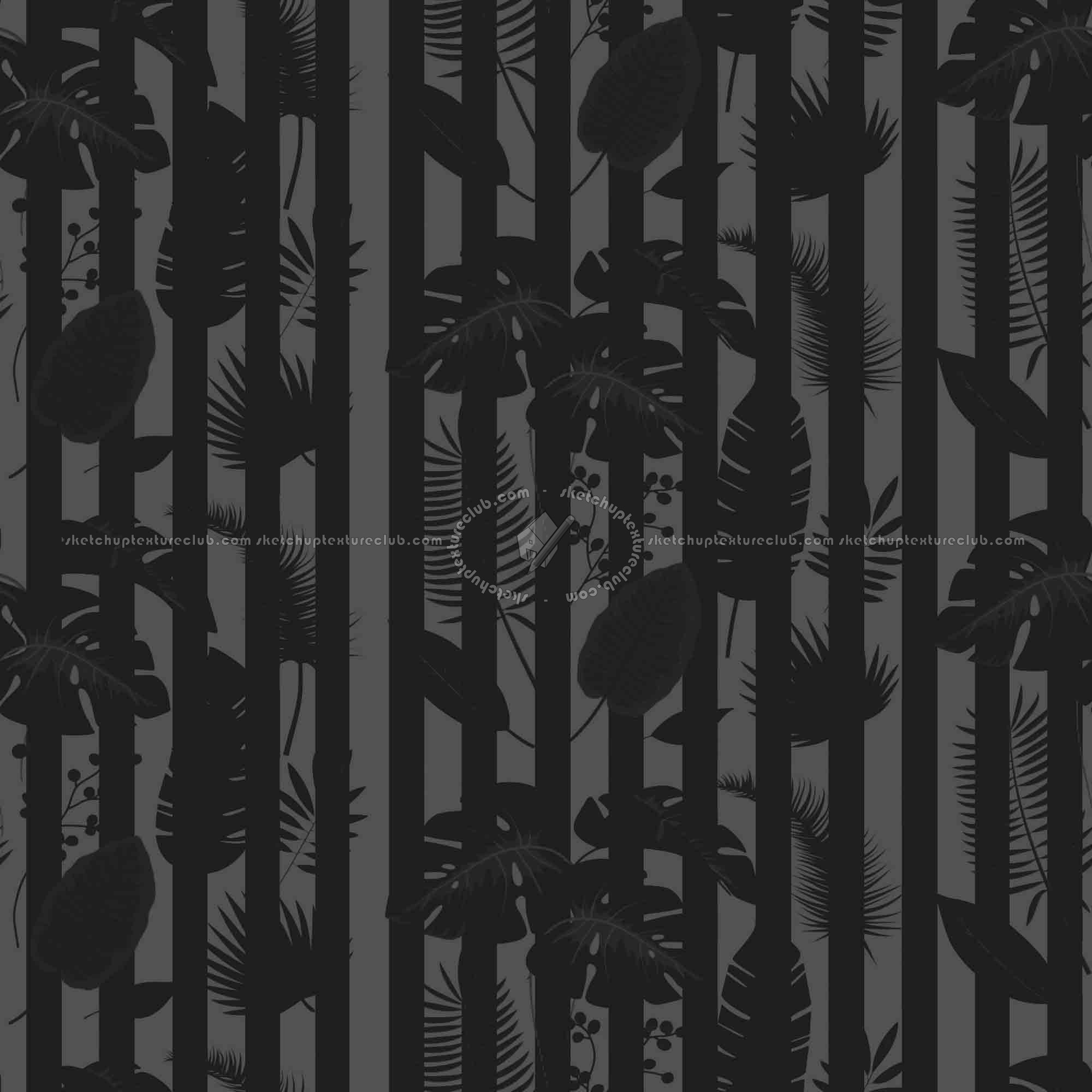 Textures   -   MATERIALS   -   WALLPAPER   -   various patterns  - tropical leaves wallpaper texture seamless 21565 - Specular