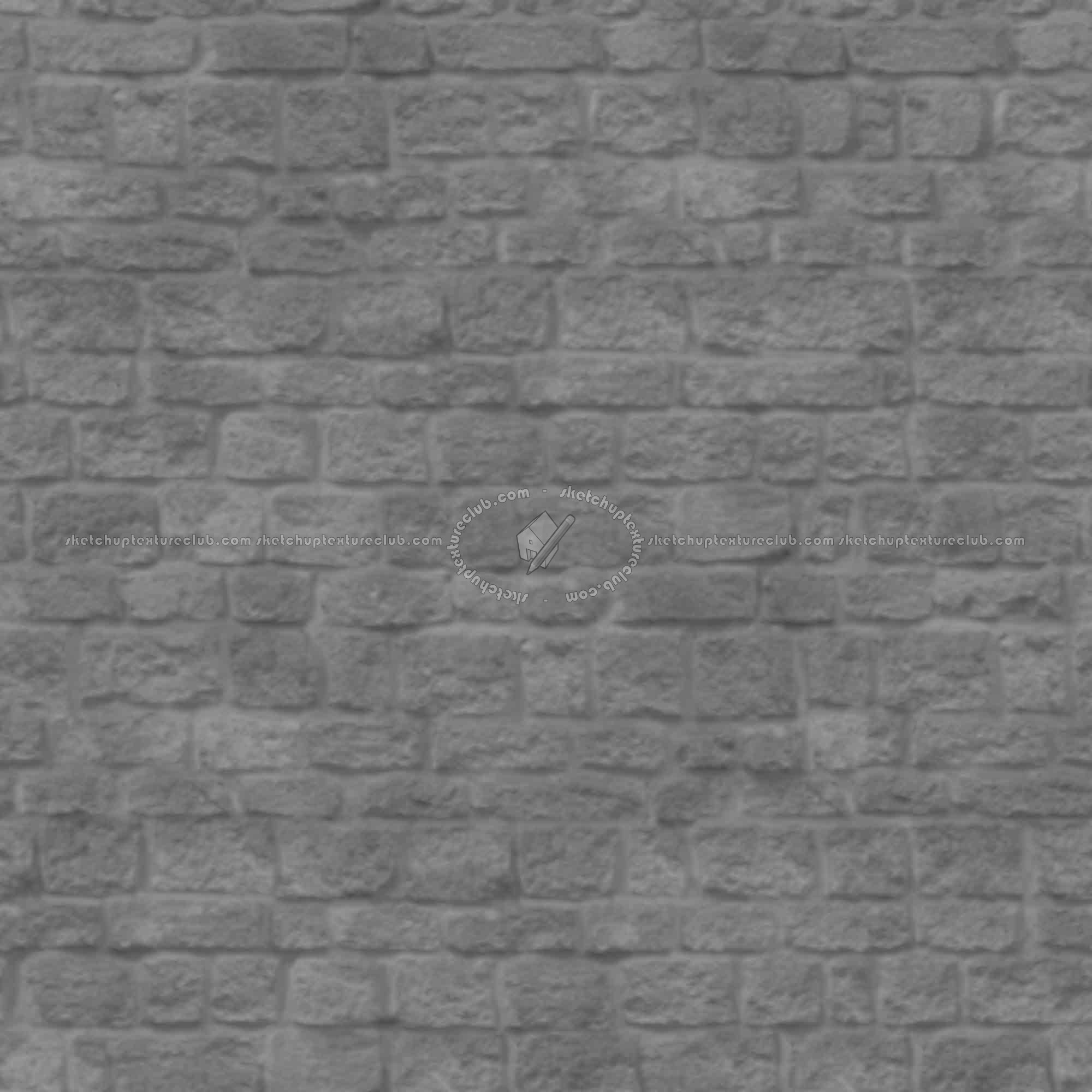 Textures   -   ARCHITECTURE   -   STONES WALLS   -   Stone walls  - Old wall stone texture seamless 08557 - Displacement