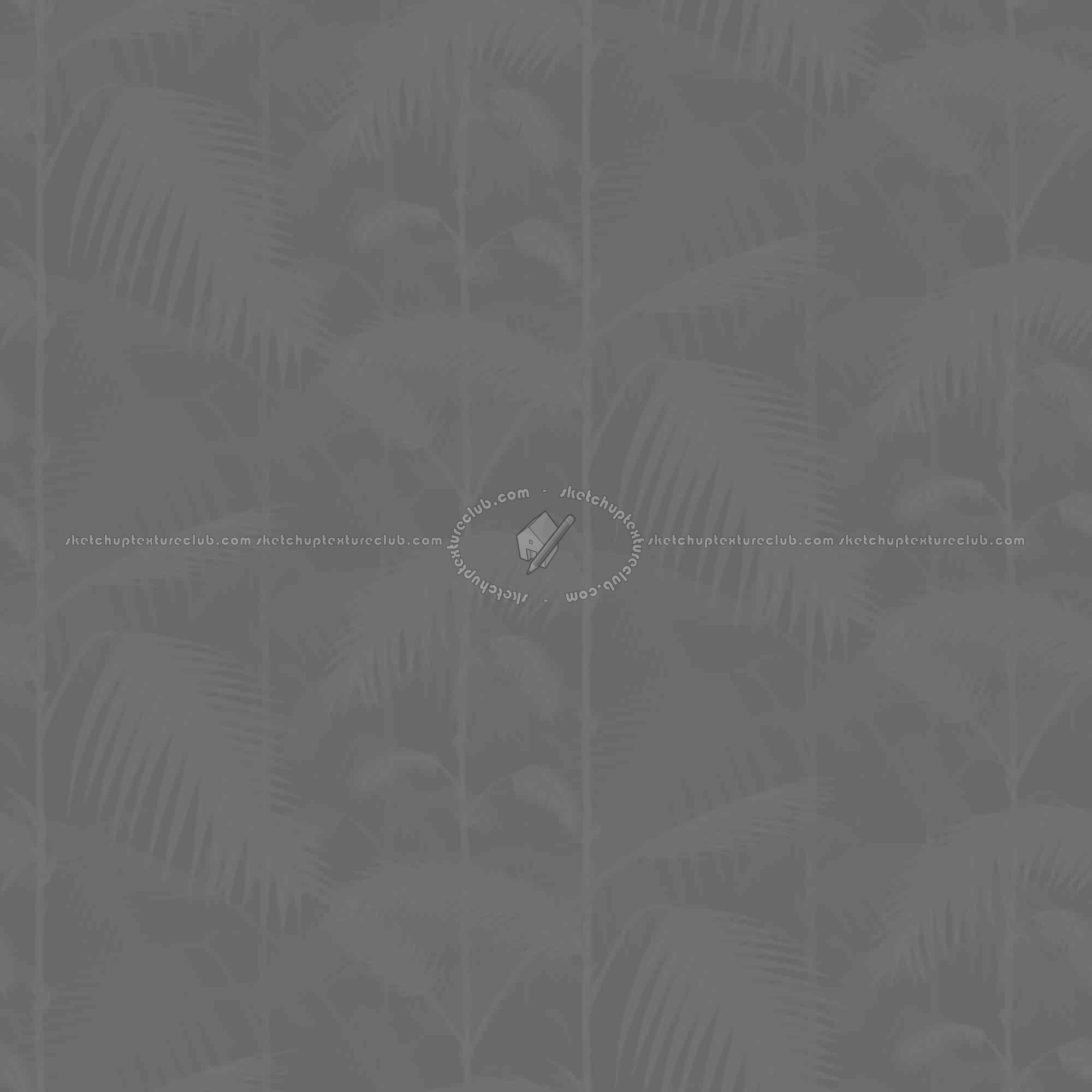 Textures   -   MATERIALS   -   WALLPAPER   -   various patterns  - Vinyl wallpaper with palm leaves PBR texture seamless 21566 - Displacement