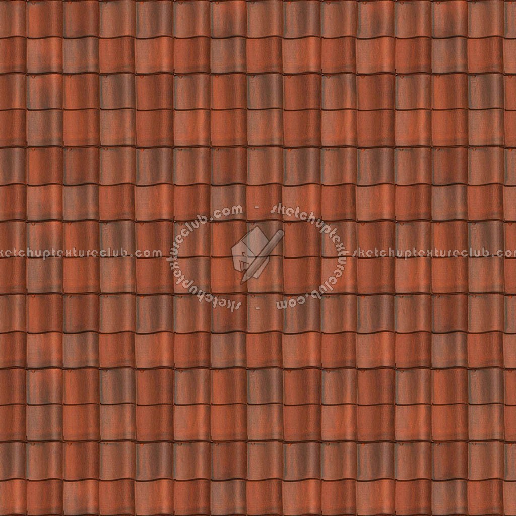 Clay Roofing Flamande Texture Seamless 03356