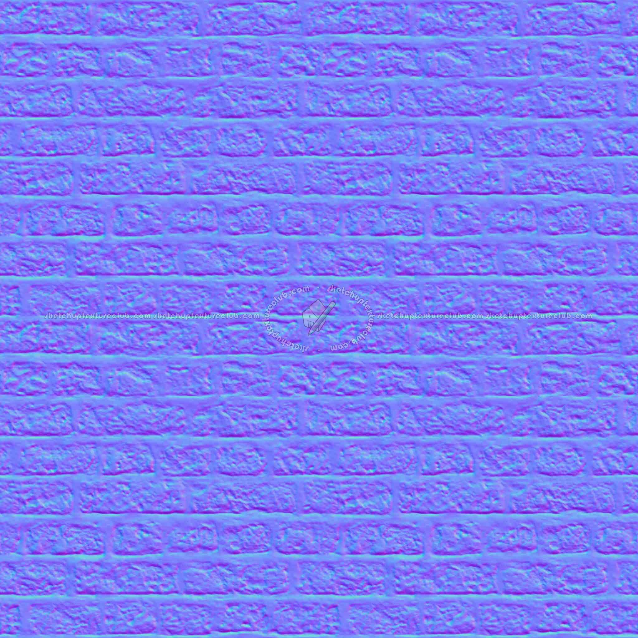 Textures   -   ARCHITECTURE   -   BRICKS   -   Dirty Bricks  - Dirty bricks texture seamless 00159 - Normal