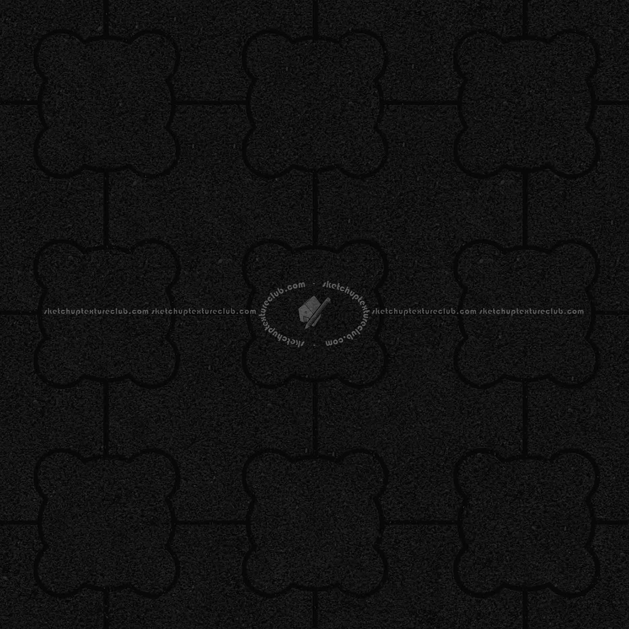 Textures   -   ARCHITECTURE   -   PAVING OUTDOOR   -   Concrete   -   Blocks mixed  - Paving concrete mixed size texture seamless 05578 - Specular