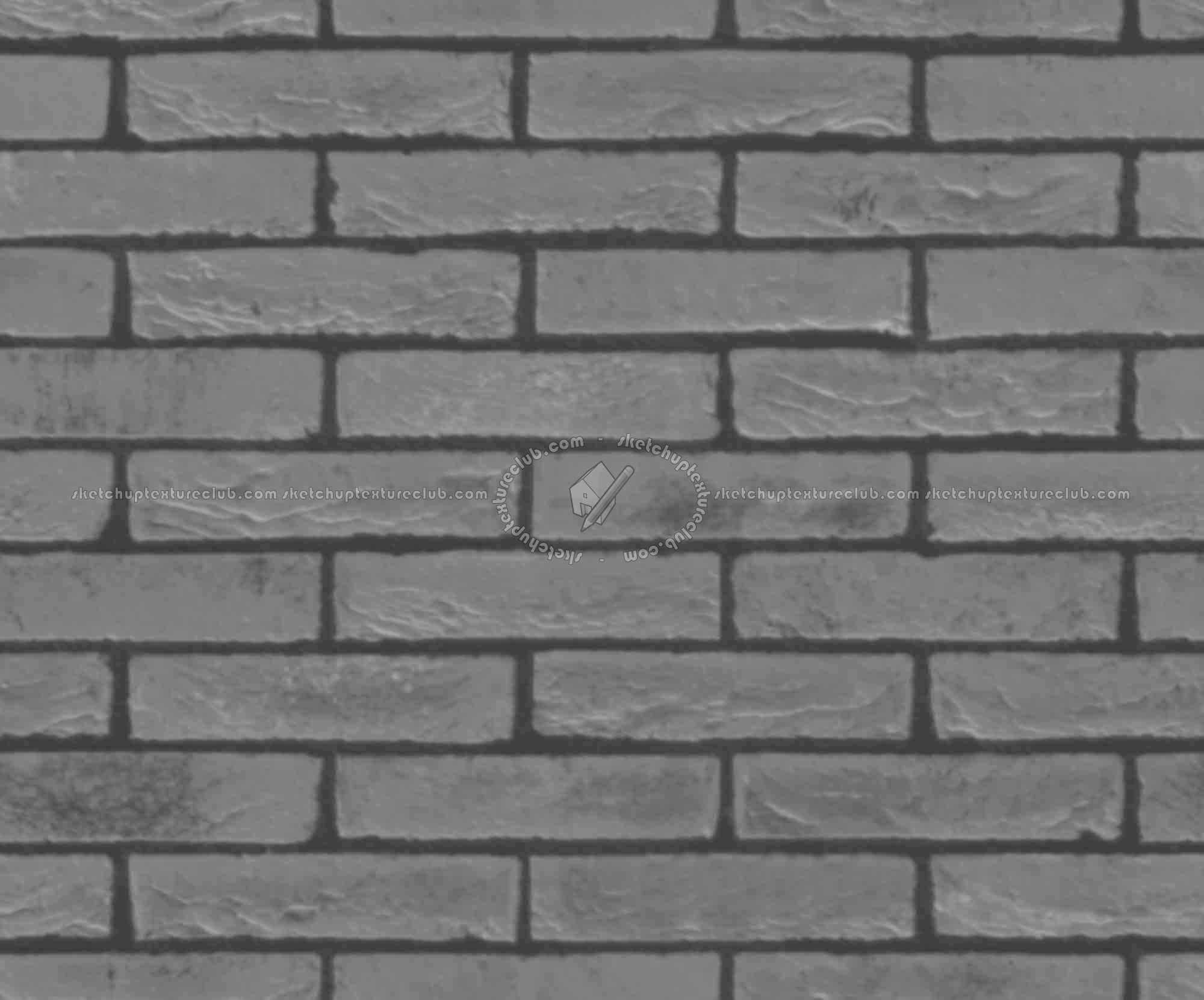 Textures   -   ARCHITECTURE   -   BRICKS   -   Facing Bricks   -   Rustic  - Rustic bricks texture seamless 00190 - Displacement