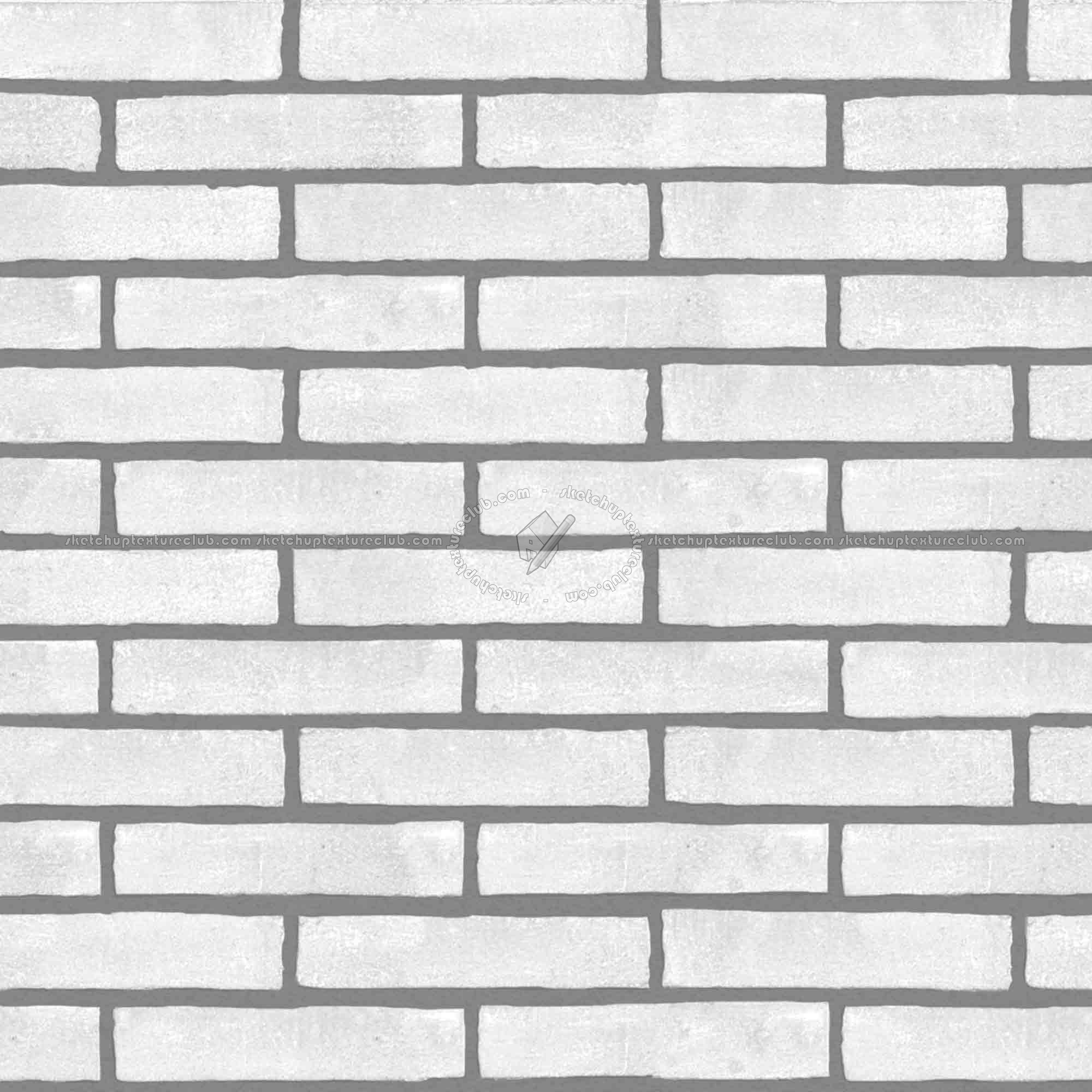 Textures   -   ARCHITECTURE   -   BRICKS   -   White Bricks  - White bricks texture seamless 00506 - Bump
