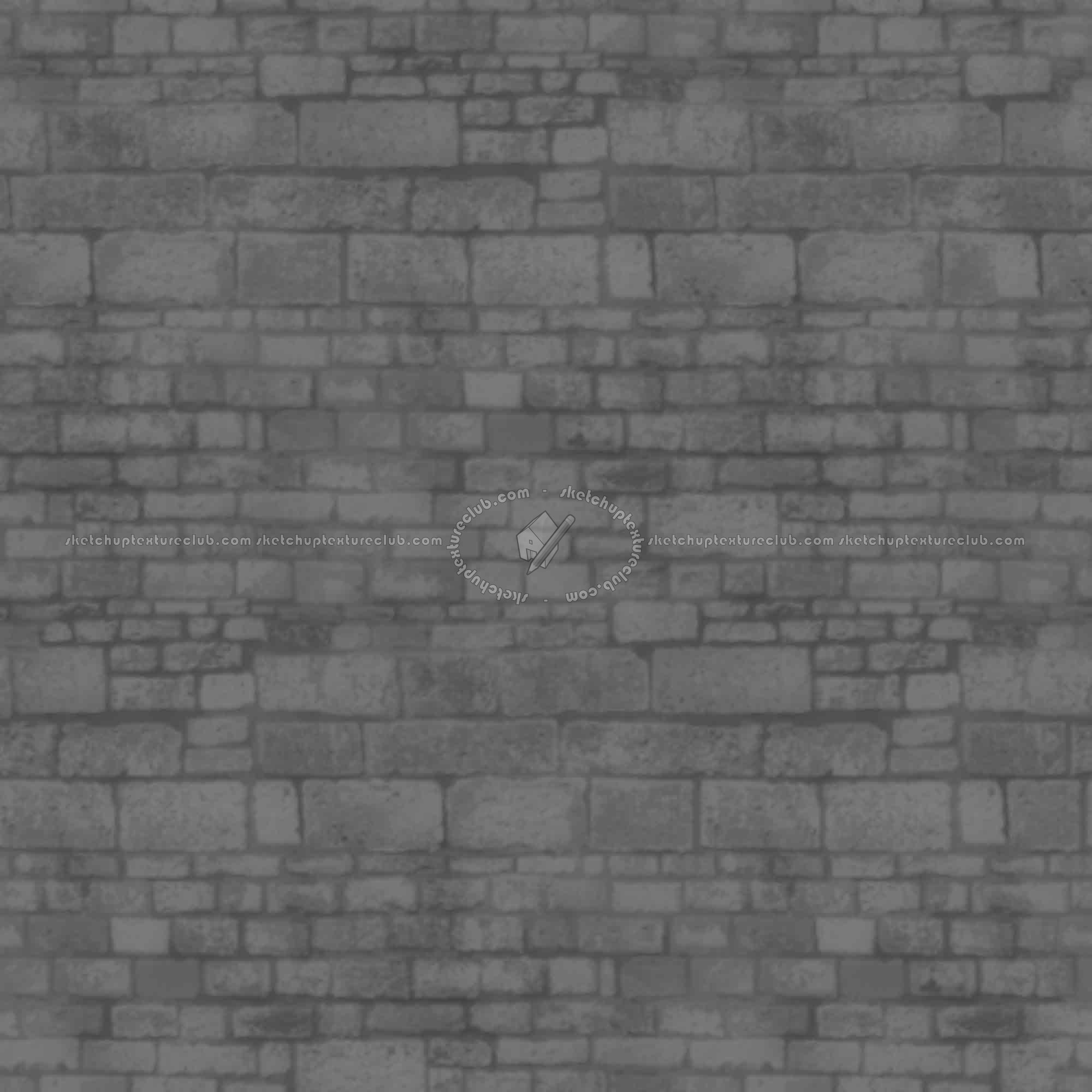 Textures   -   ARCHITECTURE   -   STONES WALLS   -   Stone walls  - Old wall stone texture seamless 08558 - Displacement