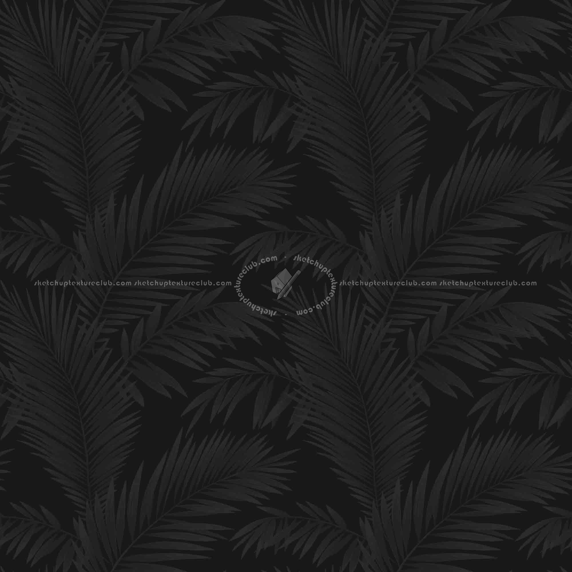 Textures   -   MATERIALS   -   WALLPAPER   -   various patterns  - Vinyl wallpaper with palm leaves PBR texture seamless 21567 - Specular