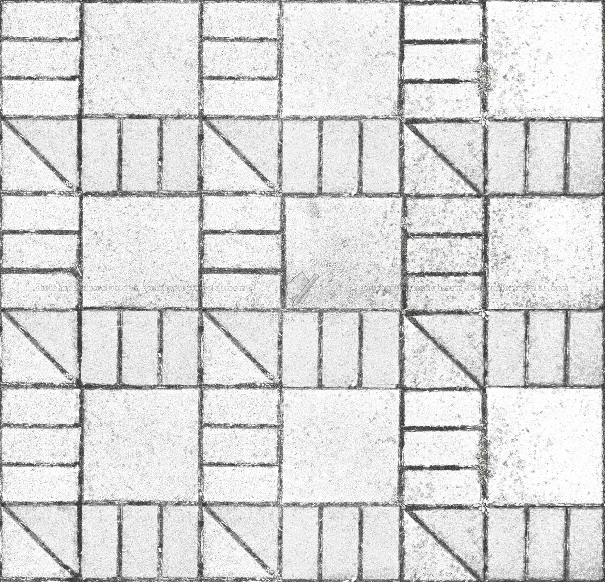 Textures   -   ARCHITECTURE   -   PAVING OUTDOOR   -   Concrete   -   Blocks regular  - Concrete paving outdoor texture seamless 19665 - Bump