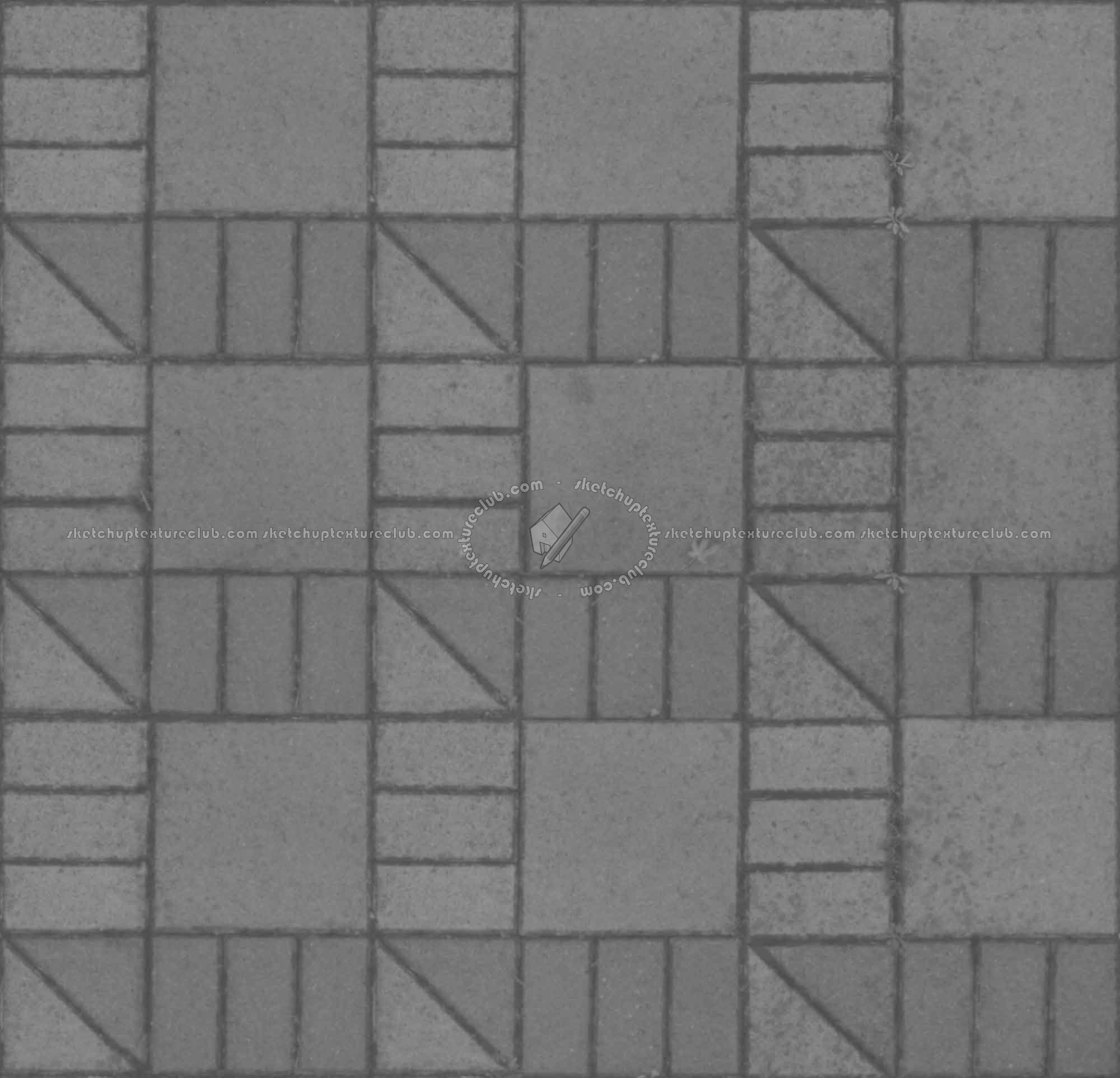 Textures   -   ARCHITECTURE   -   PAVING OUTDOOR   -   Concrete   -   Blocks regular  - Concrete paving outdoor texture seamless 19665 - Displacement