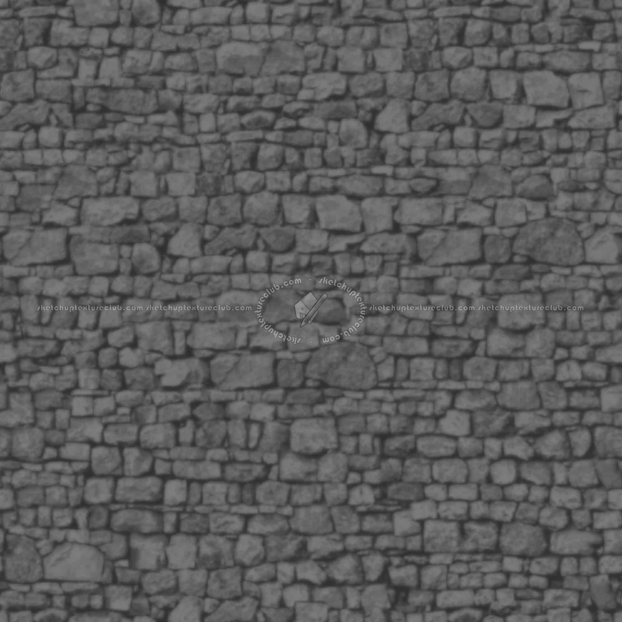 Textures   -   ARCHITECTURE   -   STONES WALLS   -   Stone walls  - Old wall stone texture seamless 08560 - Displacement