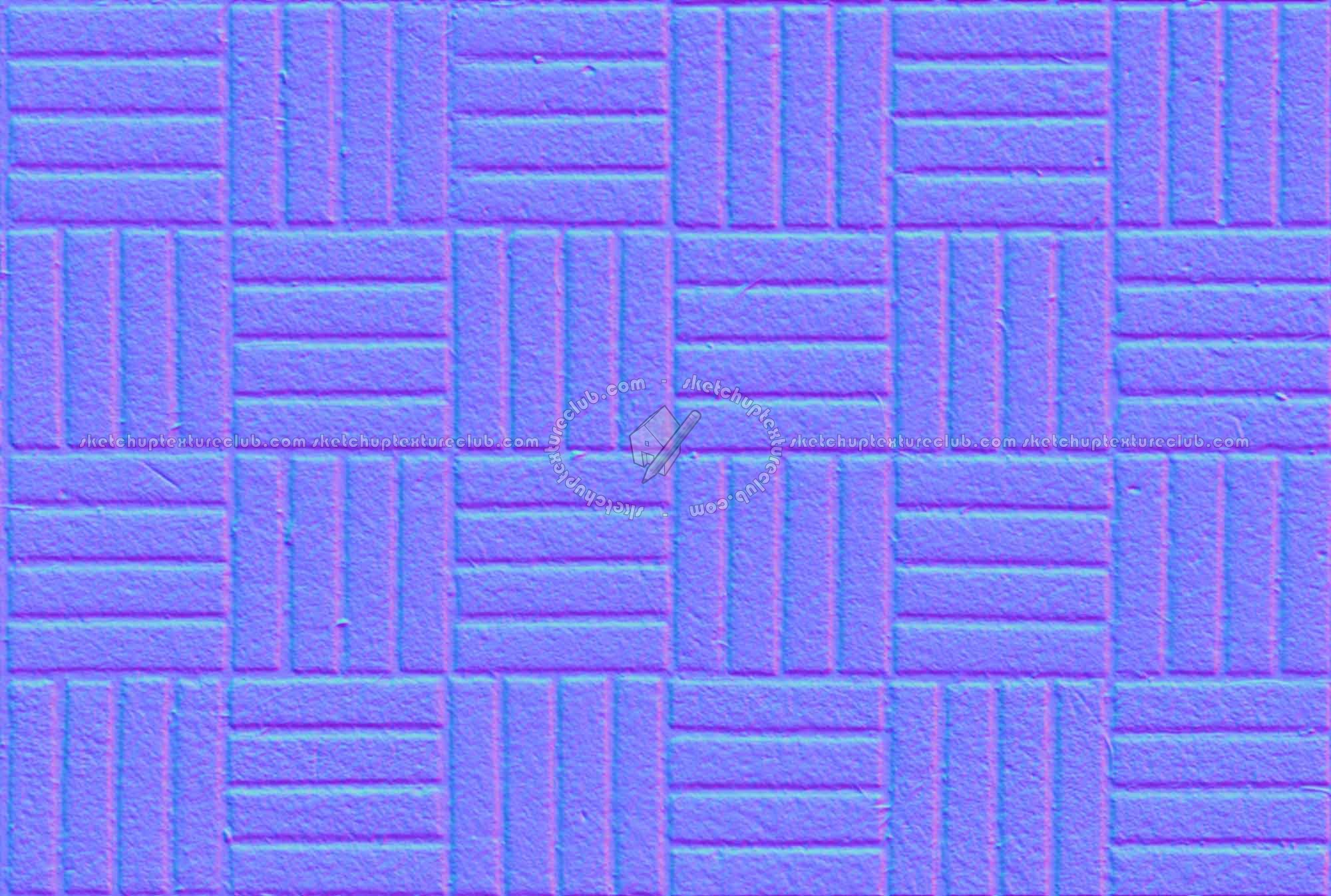 Textures   -   ARCHITECTURE   -   PAVING OUTDOOR   -   Concrete   -   Blocks regular  - Concrete paving outdoor texture seamless 19675 - Normal