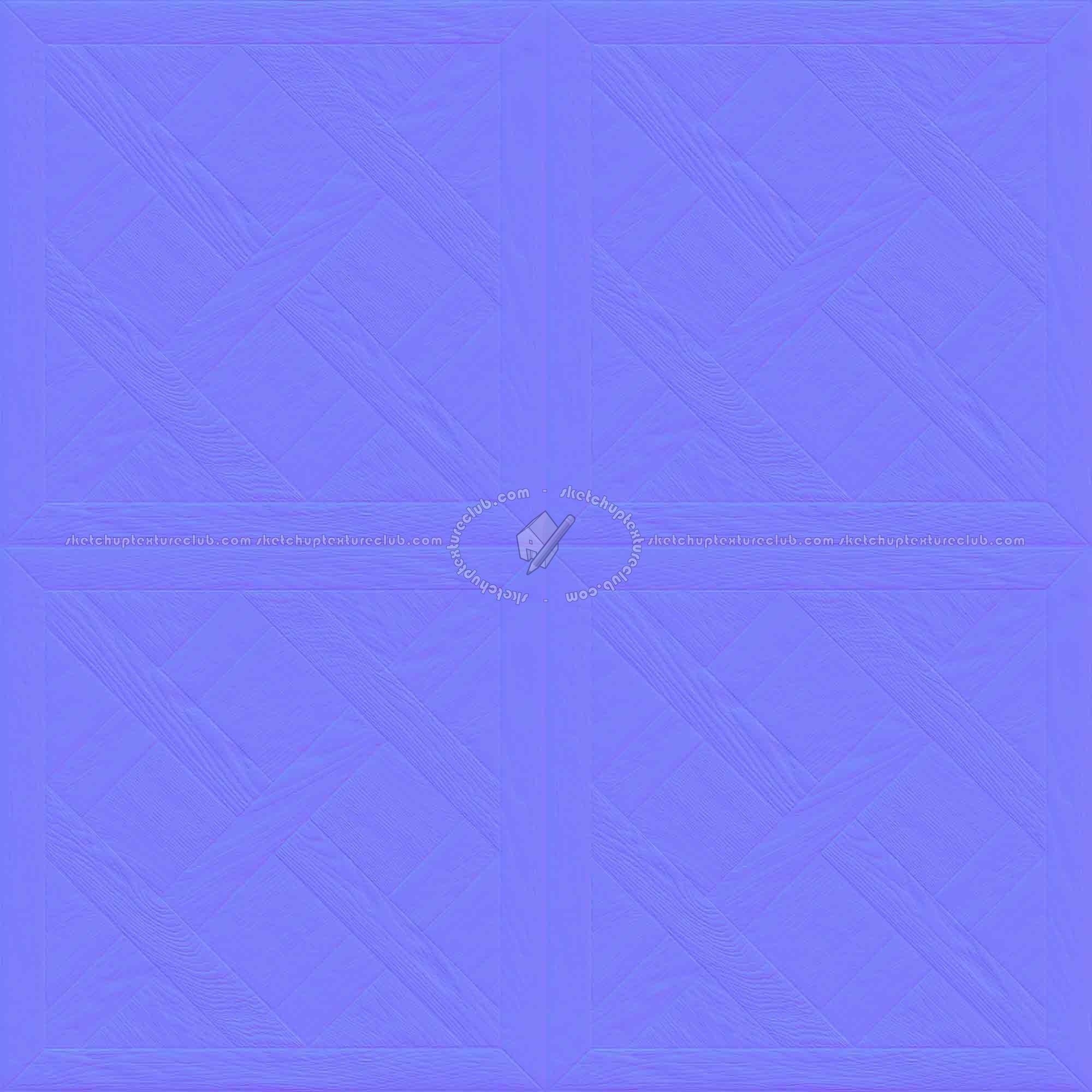 Textures   -   ARCHITECTURE   -   WOOD FLOORS   -   Geometric pattern  - versaille parquet texture-seamless-hr 20548 - Normal