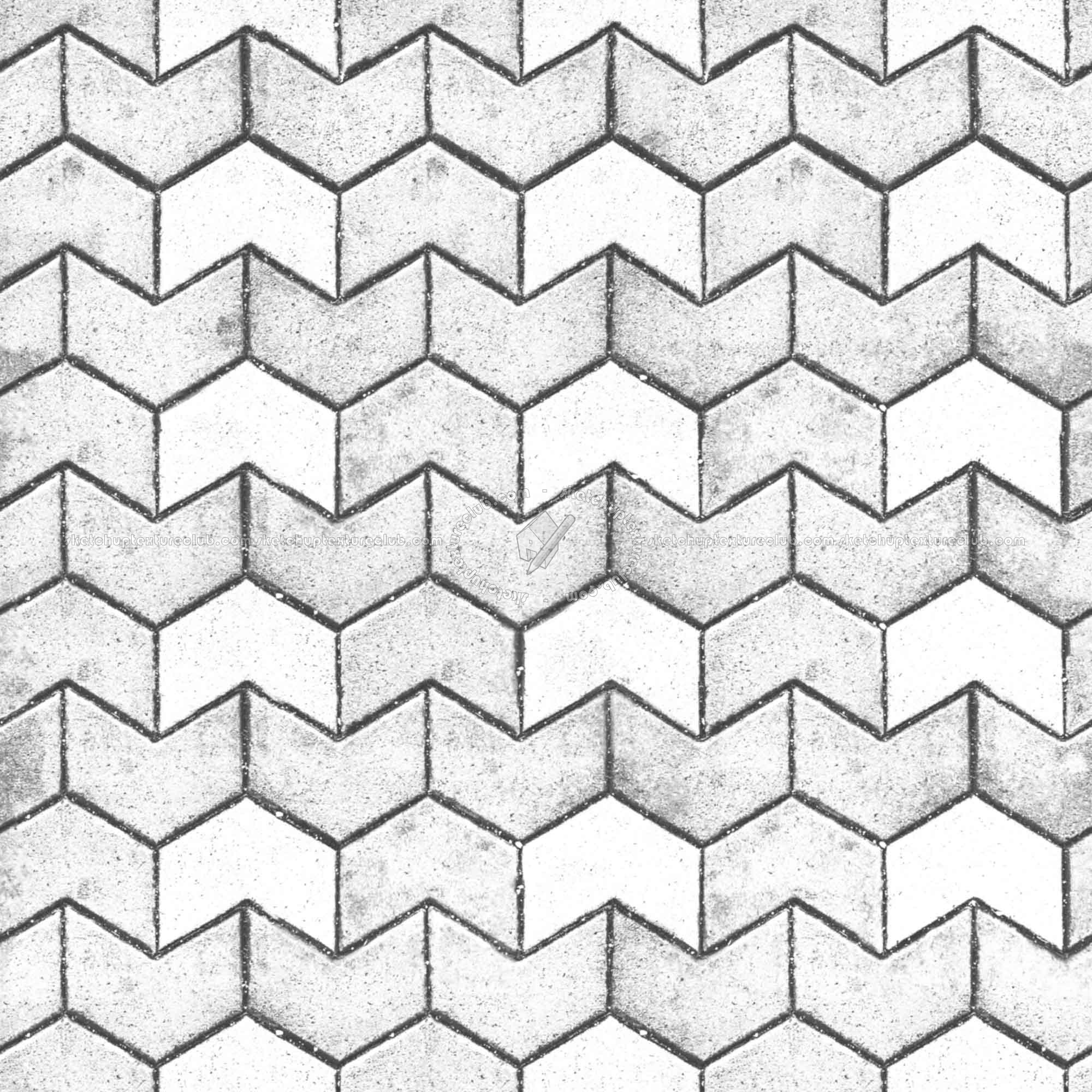 Textures   -   ARCHITECTURE   -   PAVING OUTDOOR   -   Concrete   -   Blocks regular  - Concrete paving outdoor texture seamless 19799 - Bump