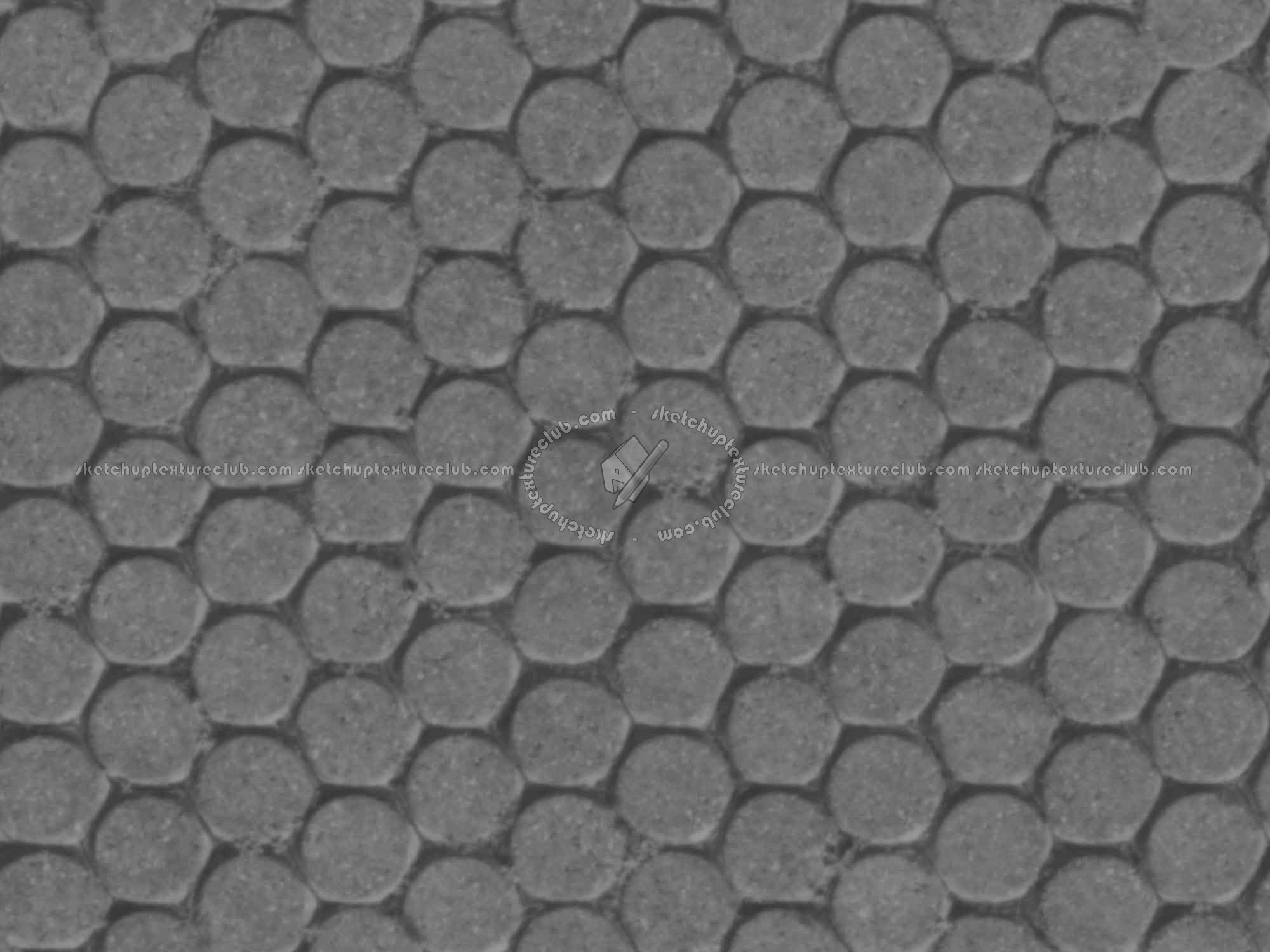 Textures   -   ARCHITECTURE   -   PAVING OUTDOOR   -   Concrete   -   Blocks regular  - Concrete paving outdoor texture seamless 20474 - Displacement