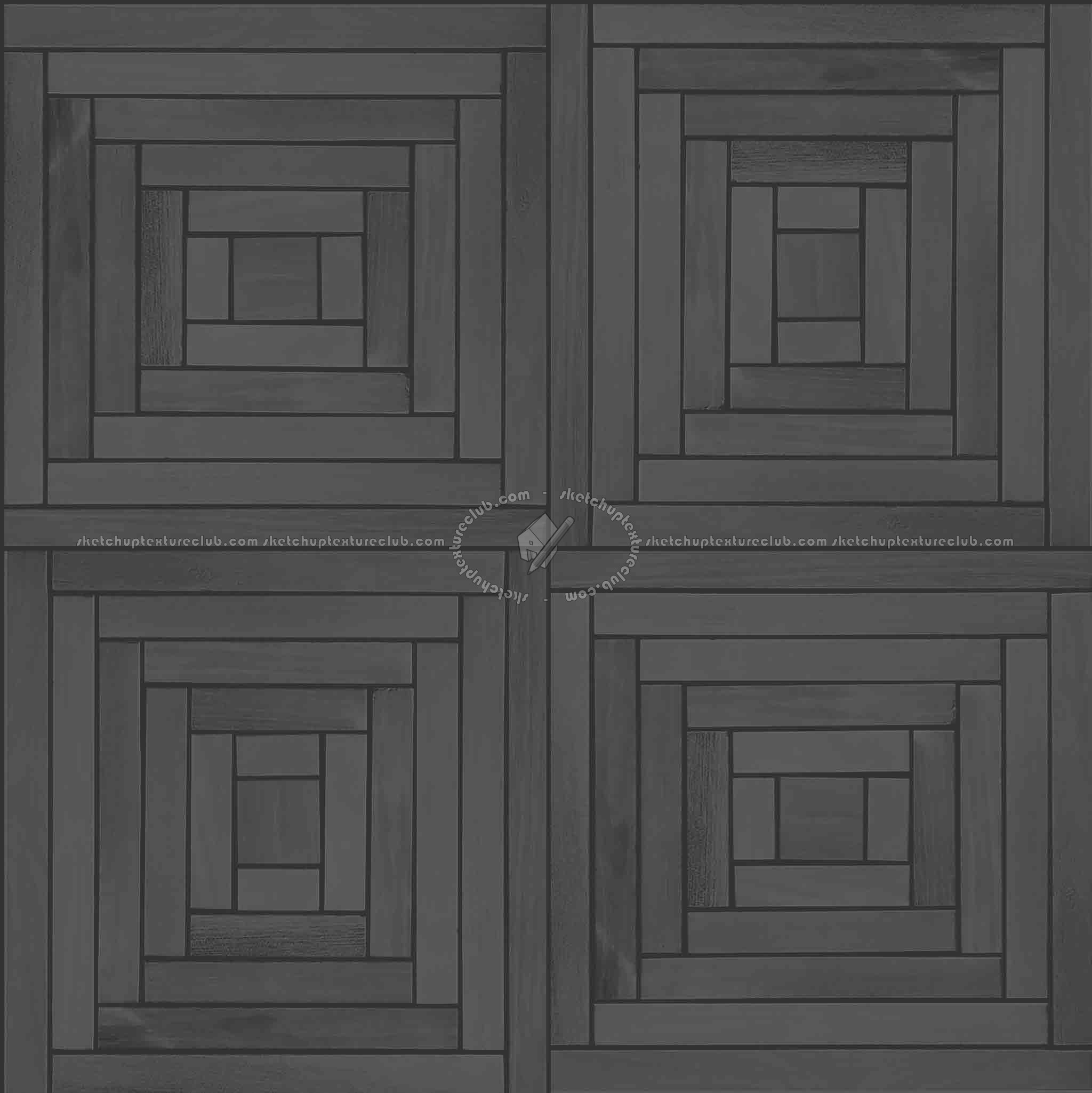 Textures   -   ARCHITECTURE   -   WOOD FLOORS   -   Geometric pattern  - mahogany wood floor tile texture seamless 21059 - Specular