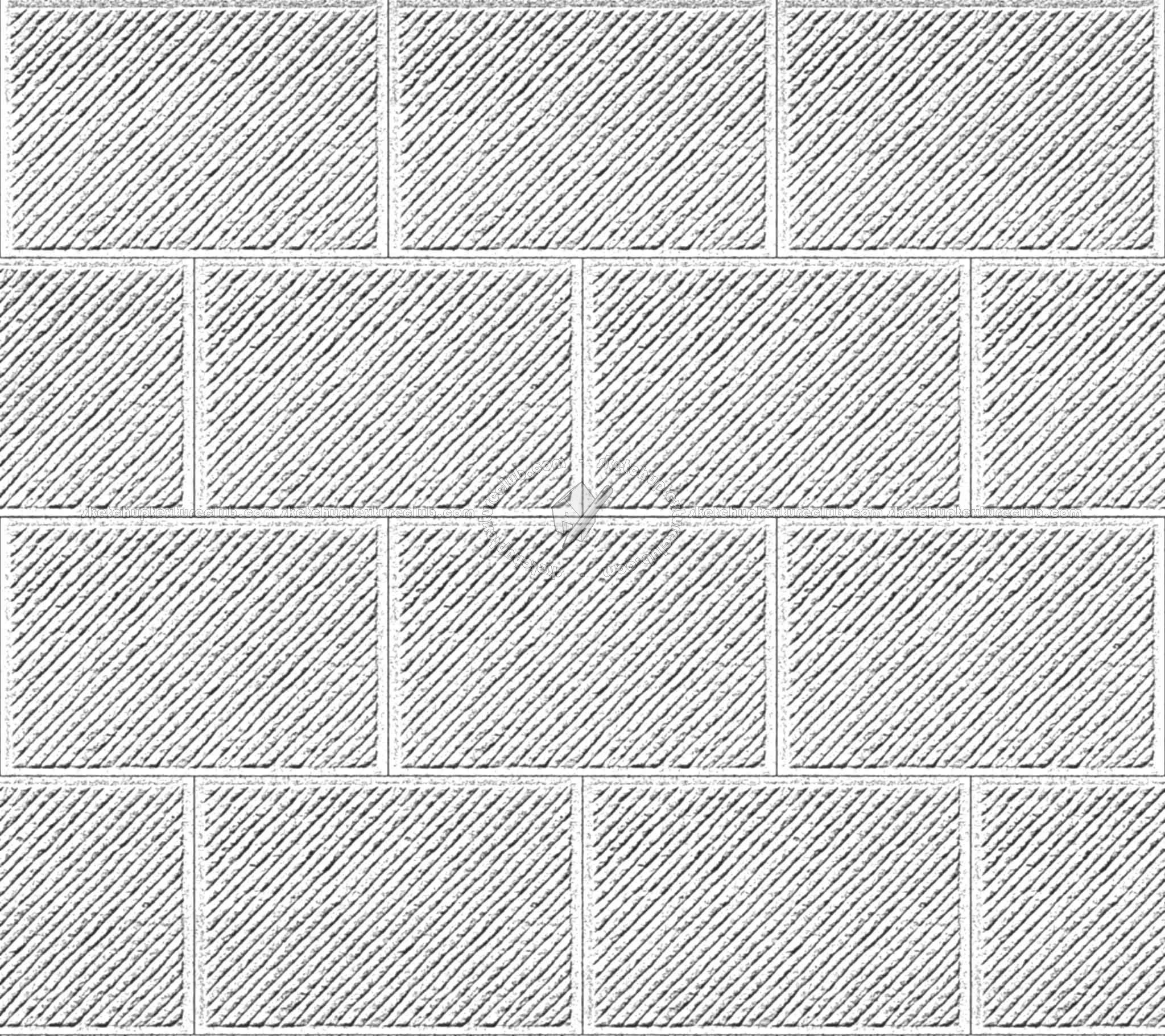 Textures   -   ARCHITECTURE   -   PAVING OUTDOOR   -   Concrete   -   Blocks regular  - Concrete paving outdoor texture seamless 20753 - Bump