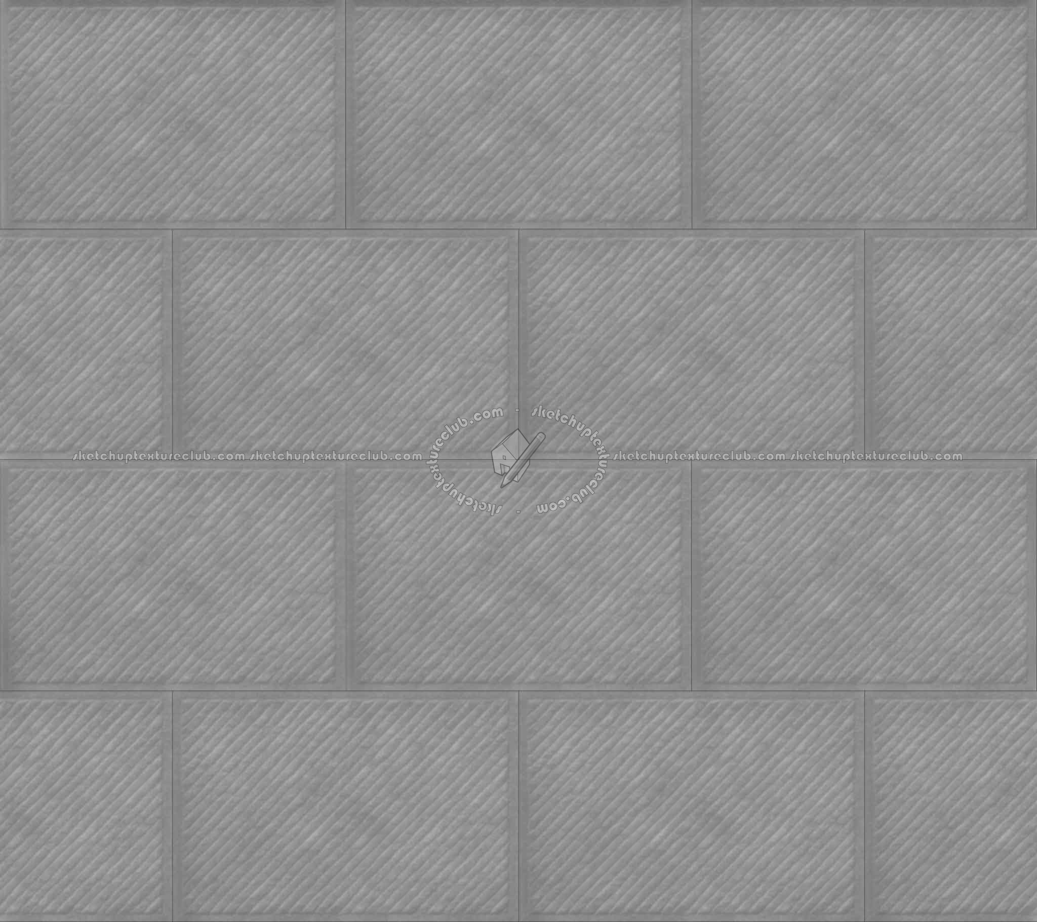 Textures   -   ARCHITECTURE   -   PAVING OUTDOOR   -   Concrete   -   Blocks regular  - Concrete paving outdoor texture seamless 20753 - Displacement