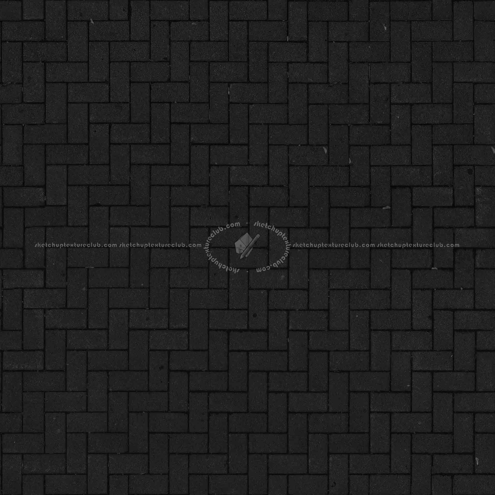 Textures   -   ARCHITECTURE   -   PAVING OUTDOOR   -   Concrete   -   Herringbone  - Concrete paving herringbone outdoor texture seamless 05807 - Specular