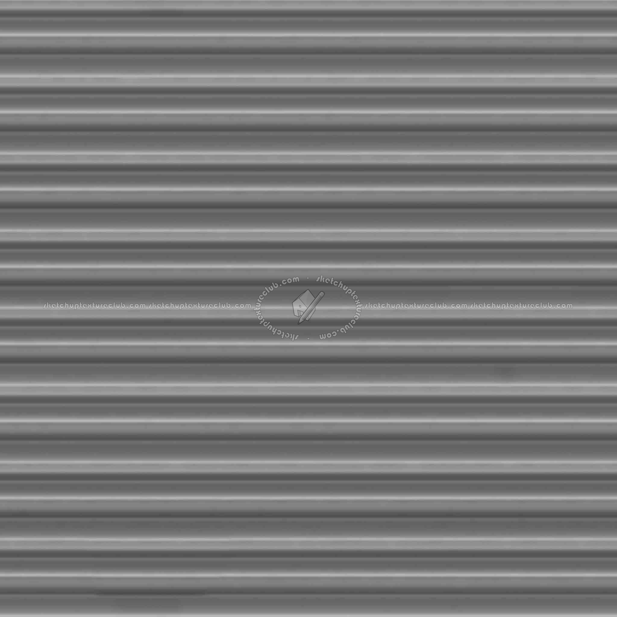 Textures   -   MATERIALS   -   METALS   -   Corrugated  - Corrugated steel texture seamless 09935 - Displacement