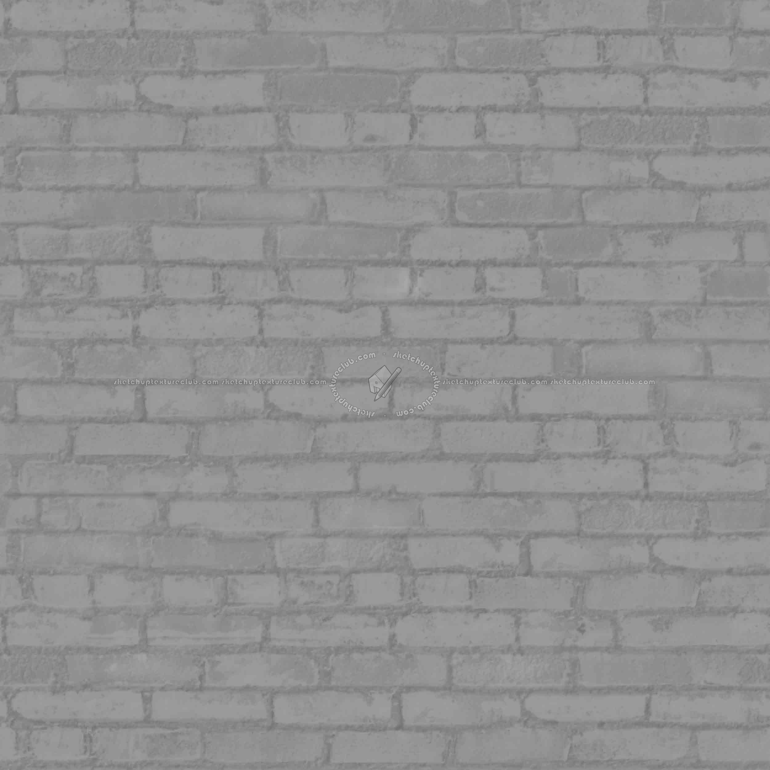 Textures   -   ARCHITECTURE   -   BRICKS   -   Damaged bricks  - Damaged bricks texture seamless 00119 - Displacement