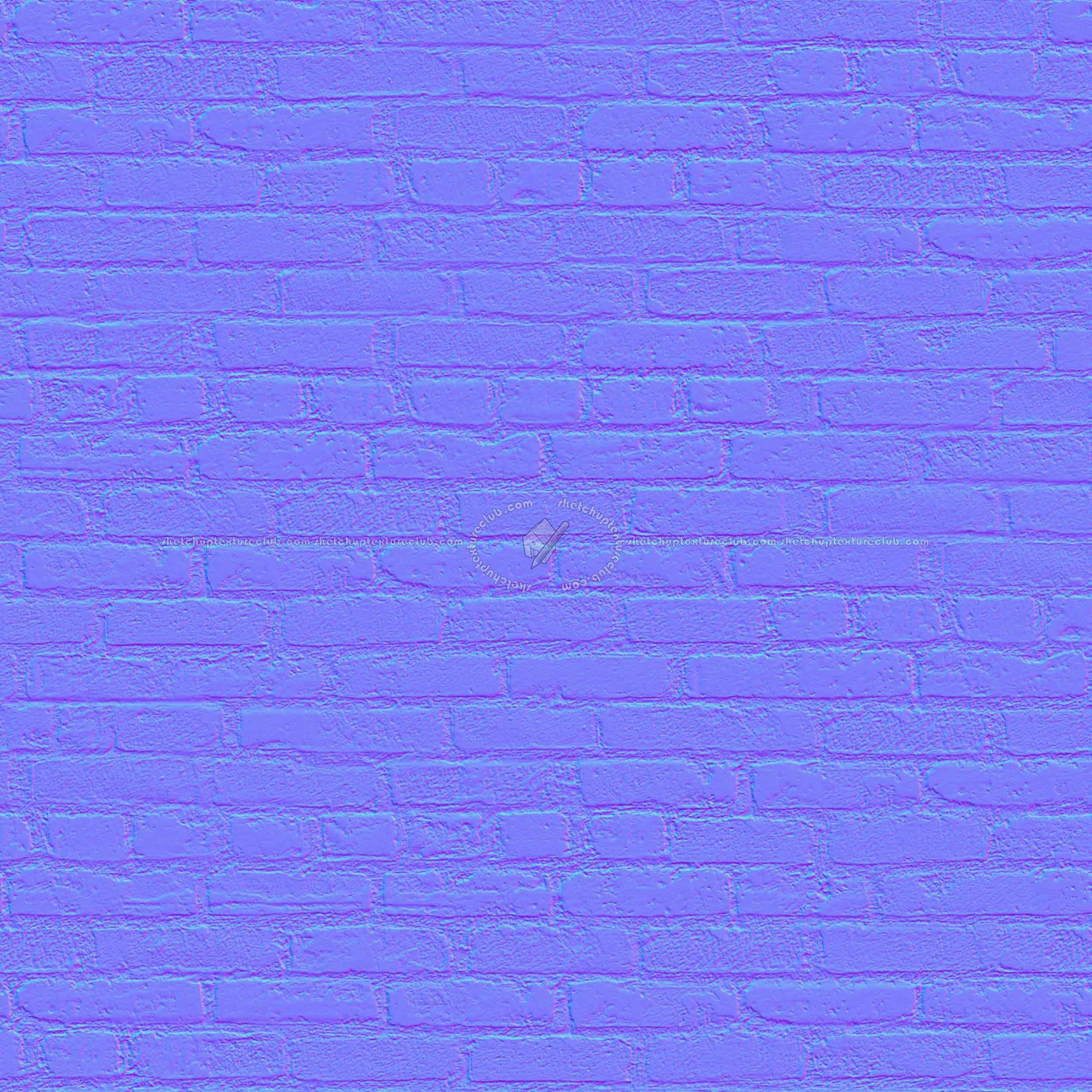 Textures   -   ARCHITECTURE   -   BRICKS   -   Damaged bricks  - Damaged bricks texture seamless 00119 - Normal