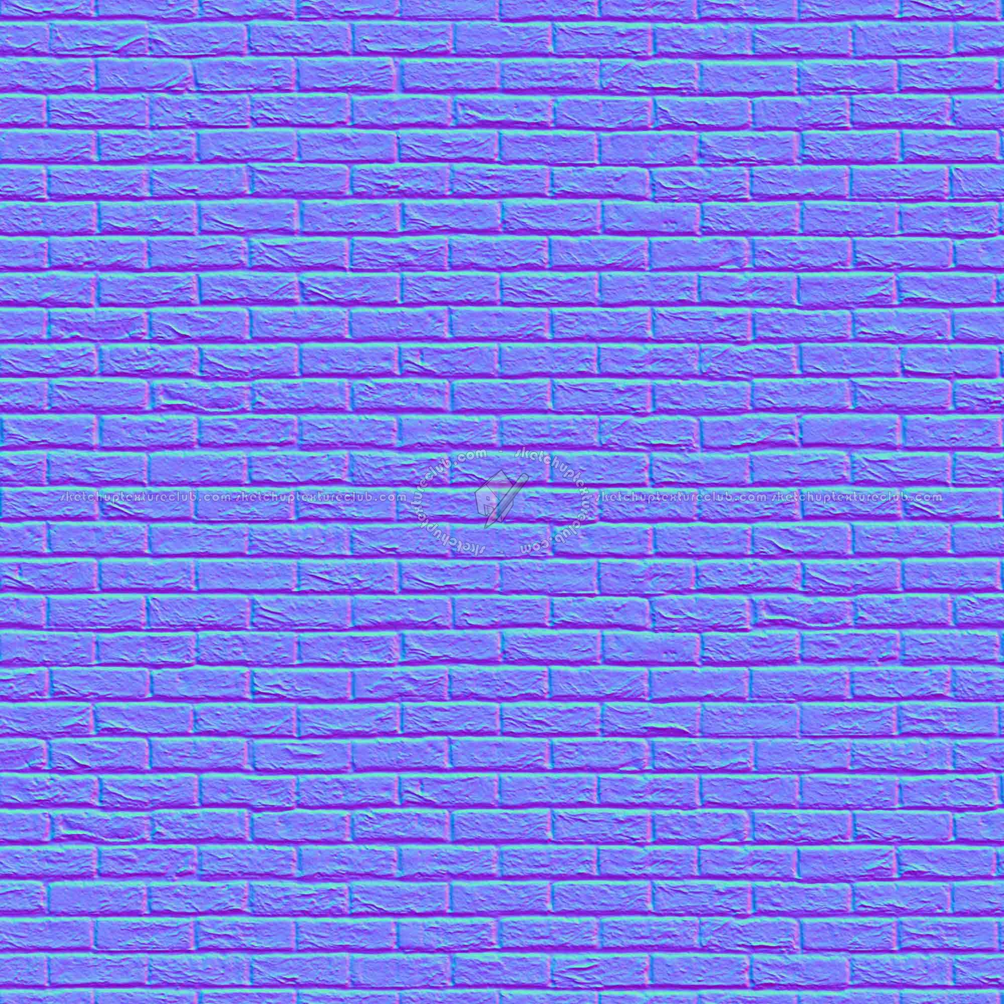 Textures   -   ARCHITECTURE   -   BRICKS   -   Dirty Bricks  - Dirty bricks texture seamless 00160 - Normal