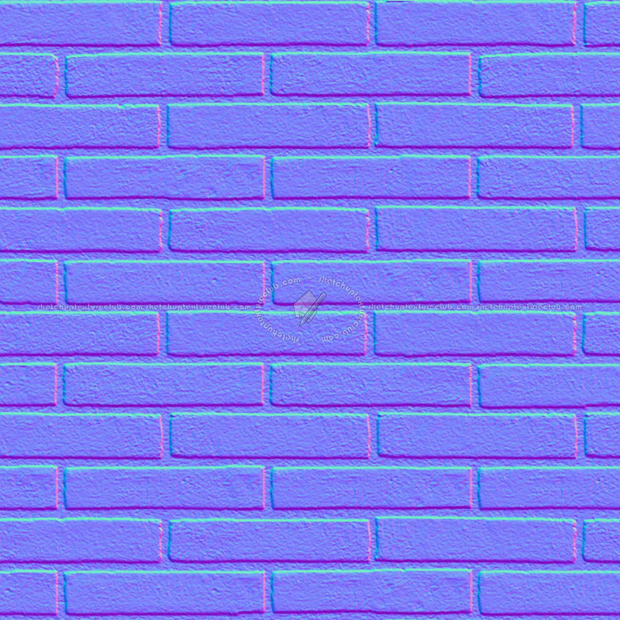 Textures   -   ARCHITECTURE   -   BRICKS   -   White Bricks  - White bricks texture seamless 00507 - Normal