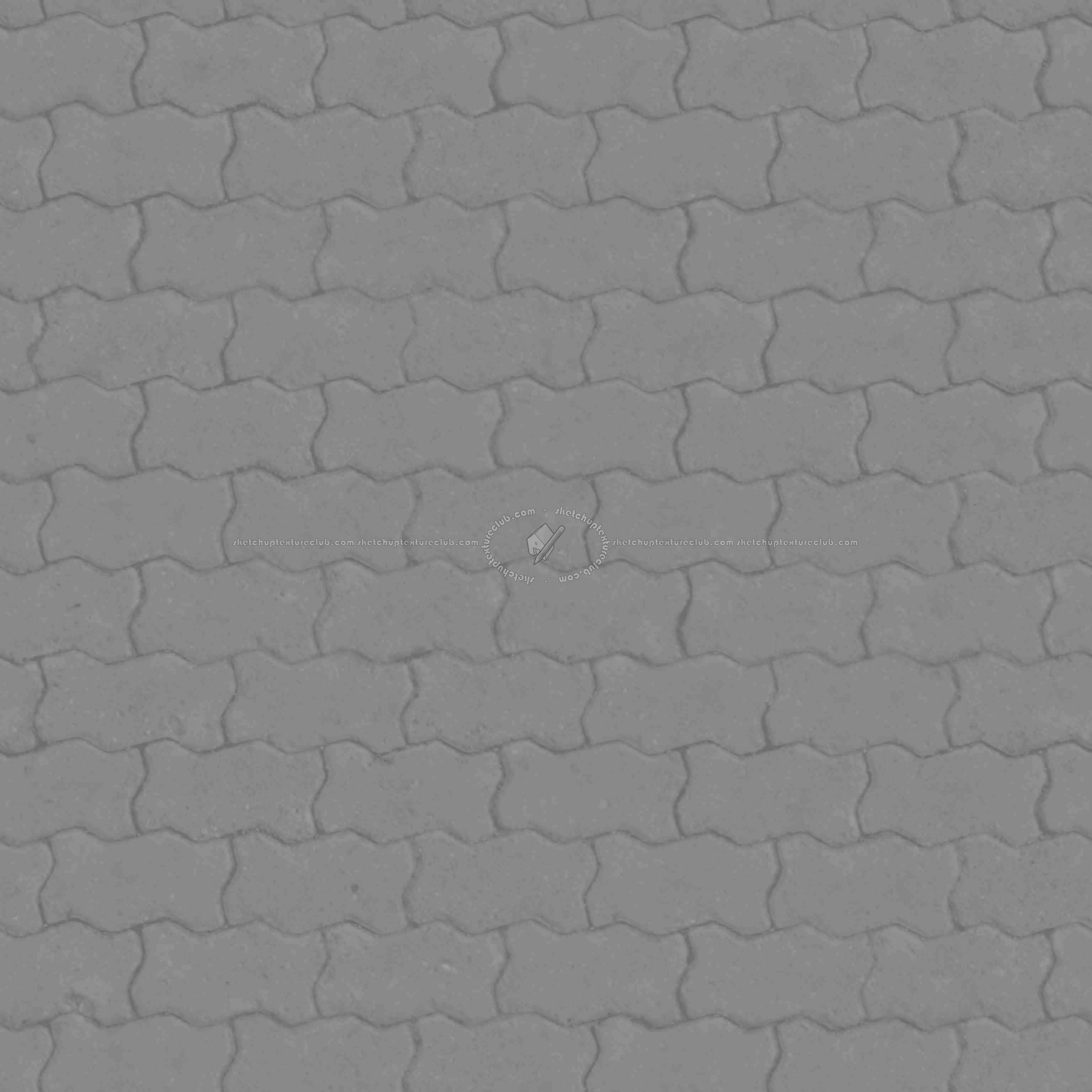 Textures   -   ARCHITECTURE   -   PAVING OUTDOOR   -   Concrete   -   Blocks regular  - concrete paving outdoor texture seamless 21341 - Displacement