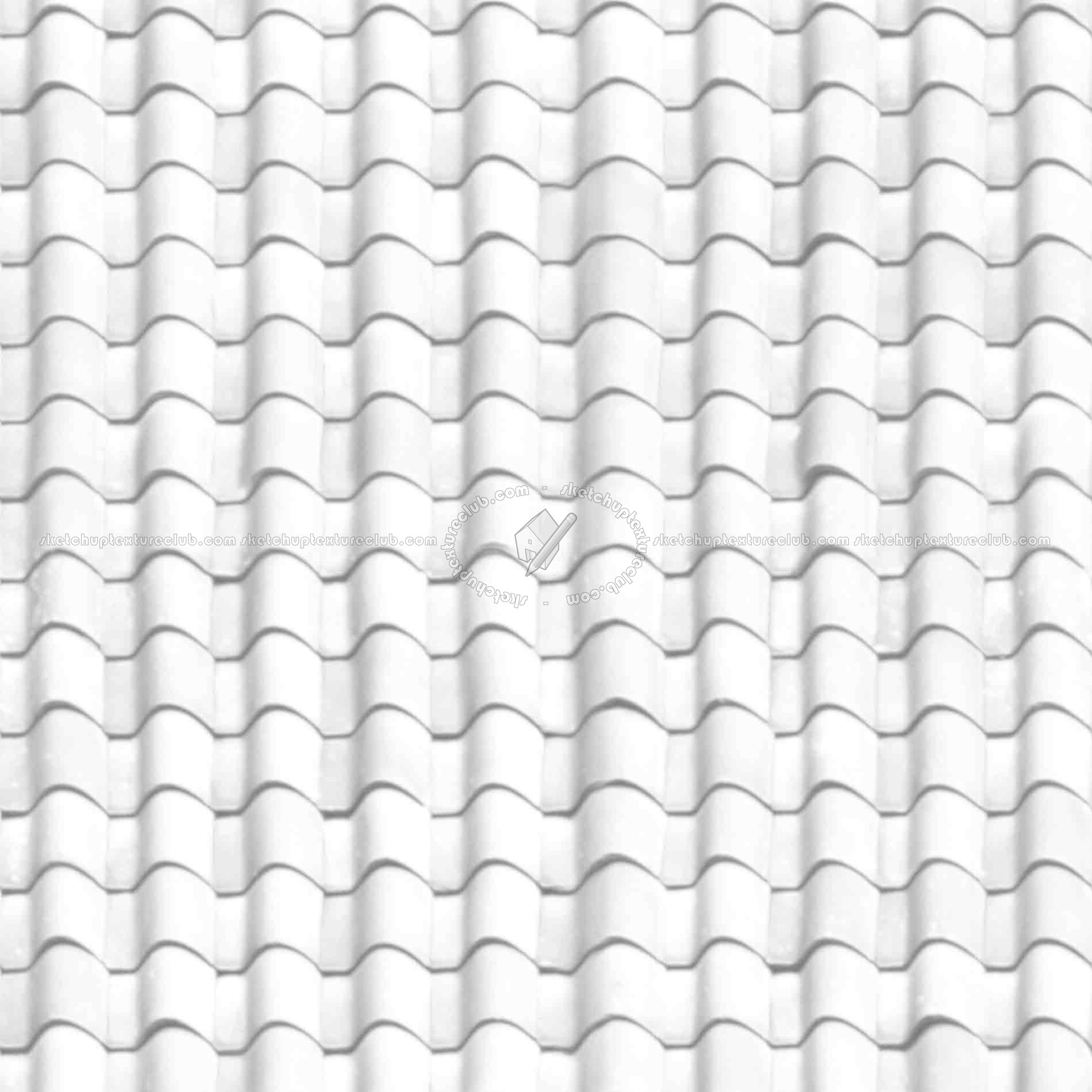 Textures   -   ARCHITECTURE   -   ROOFINGS   -   Clay roofs  - Clay roof texture seamless 19559 - Ambient occlusion