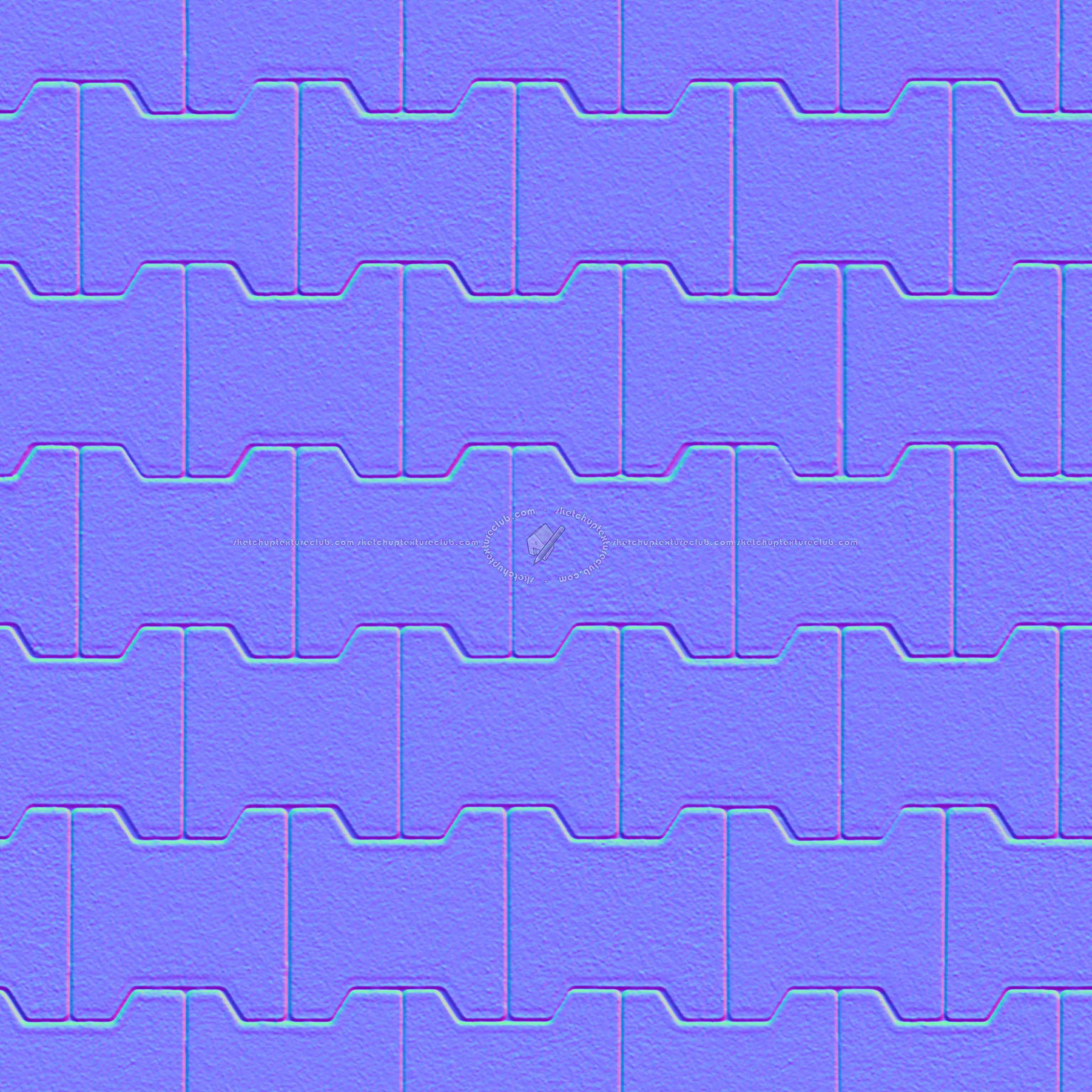 Textures   -   ARCHITECTURE   -   PAVING OUTDOOR   -   Concrete   -   Blocks regular  - concrete paving outdoor texture seamless 21342 - Normal