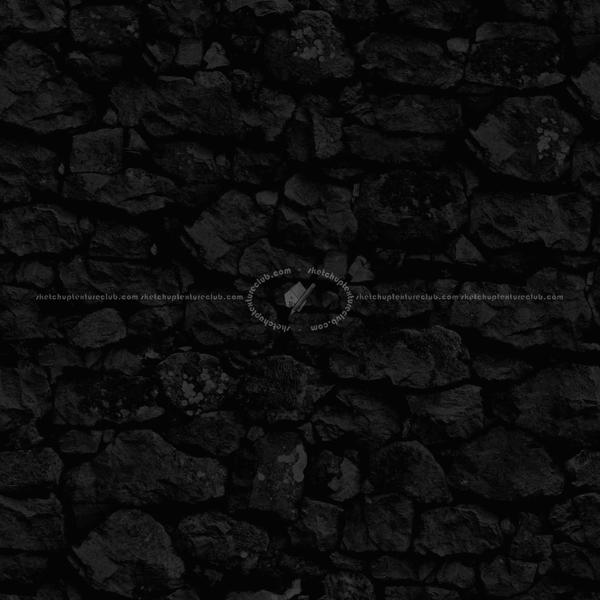 Textures   -   ARCHITECTURE   -   STONES WALLS   -   Stone walls  - Old wall stone texture seamless 08569 - Specular